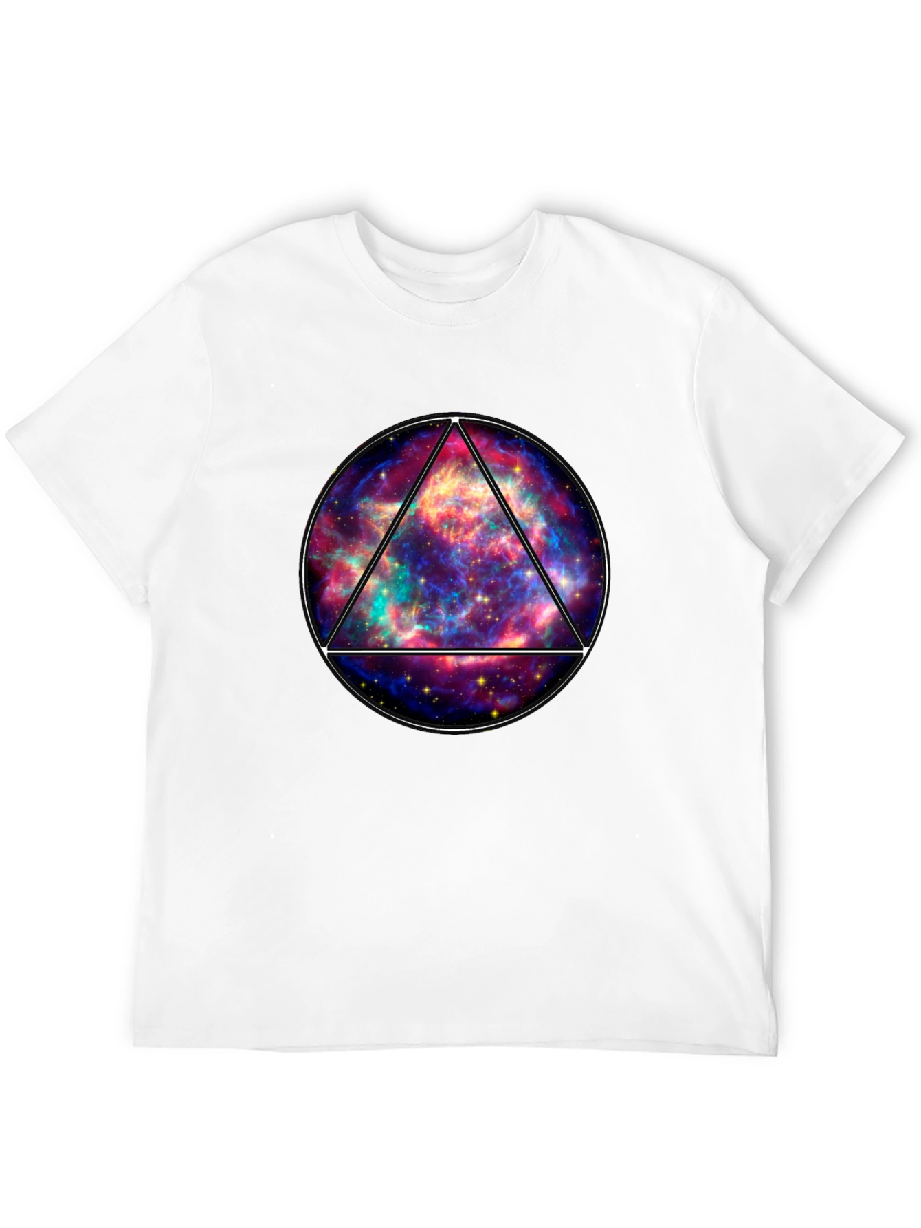 Galaxy Triangle Graphic Tee - Mens Black T-Shirt