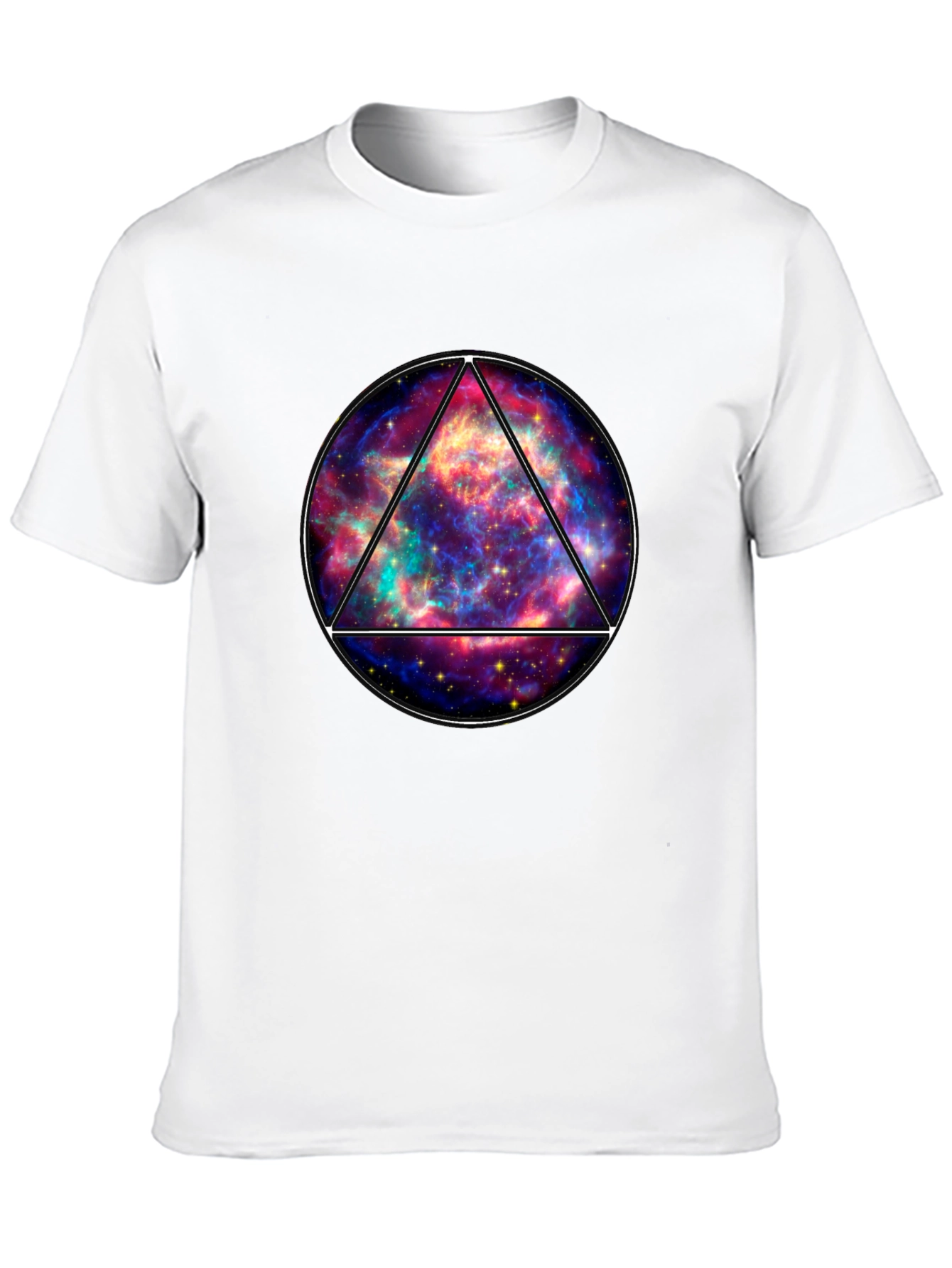 Galaxy Triangle Graphic Tee - Mens Black T-Shirt