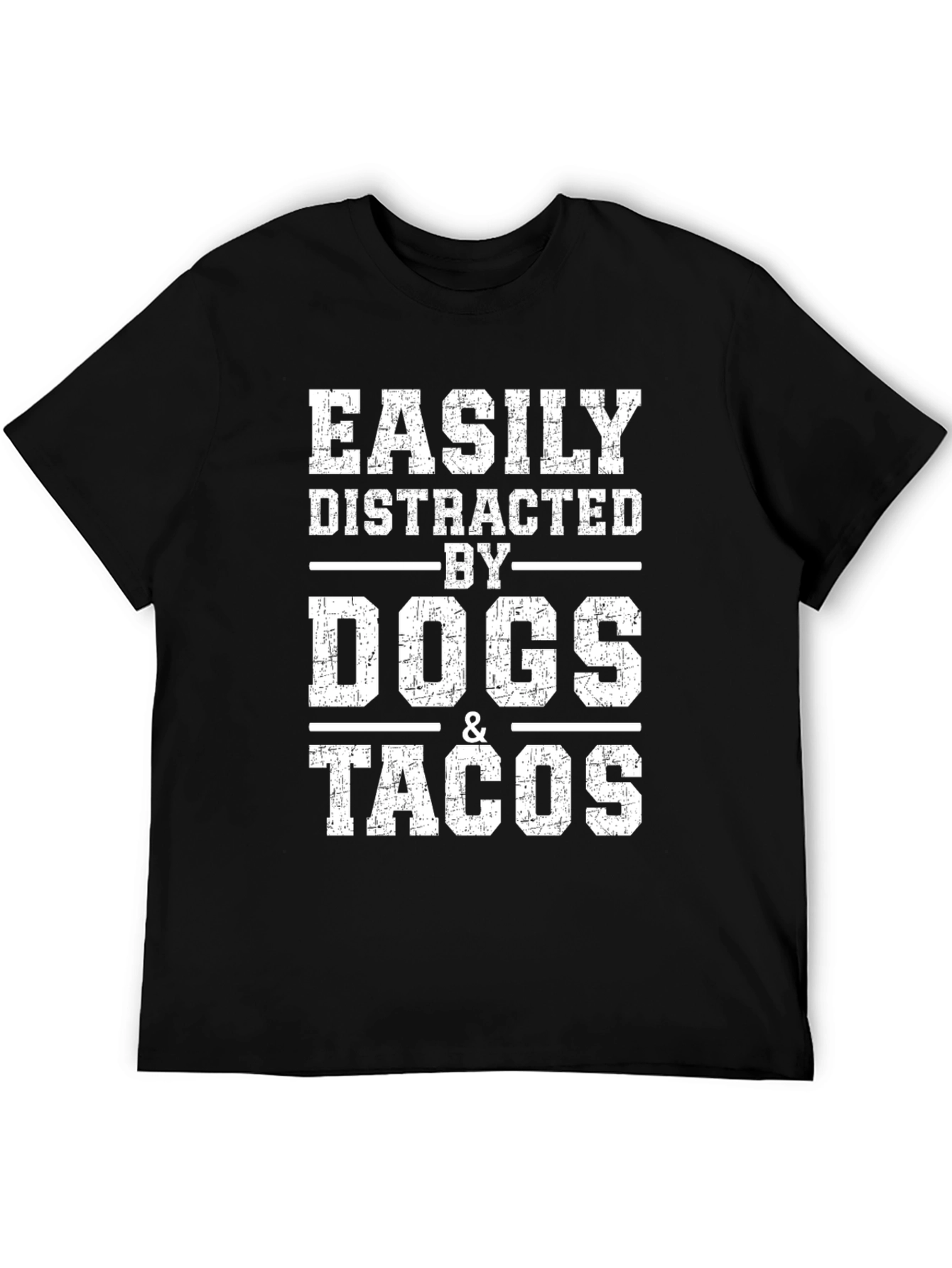 Easily Distracted by Dogs & Tacos Graphic Tee