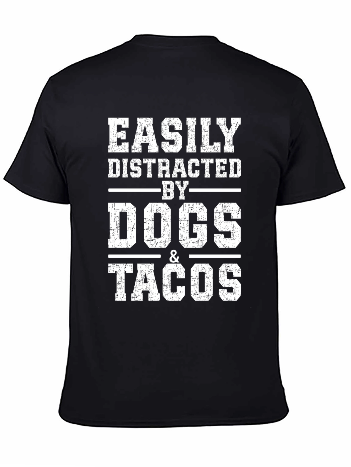 Easily Distracted by Dogs & Tacos Graphic Tee