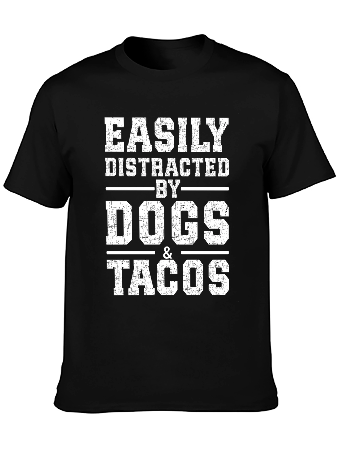 Easily Distracted by Dogs & Tacos Graphic Tee