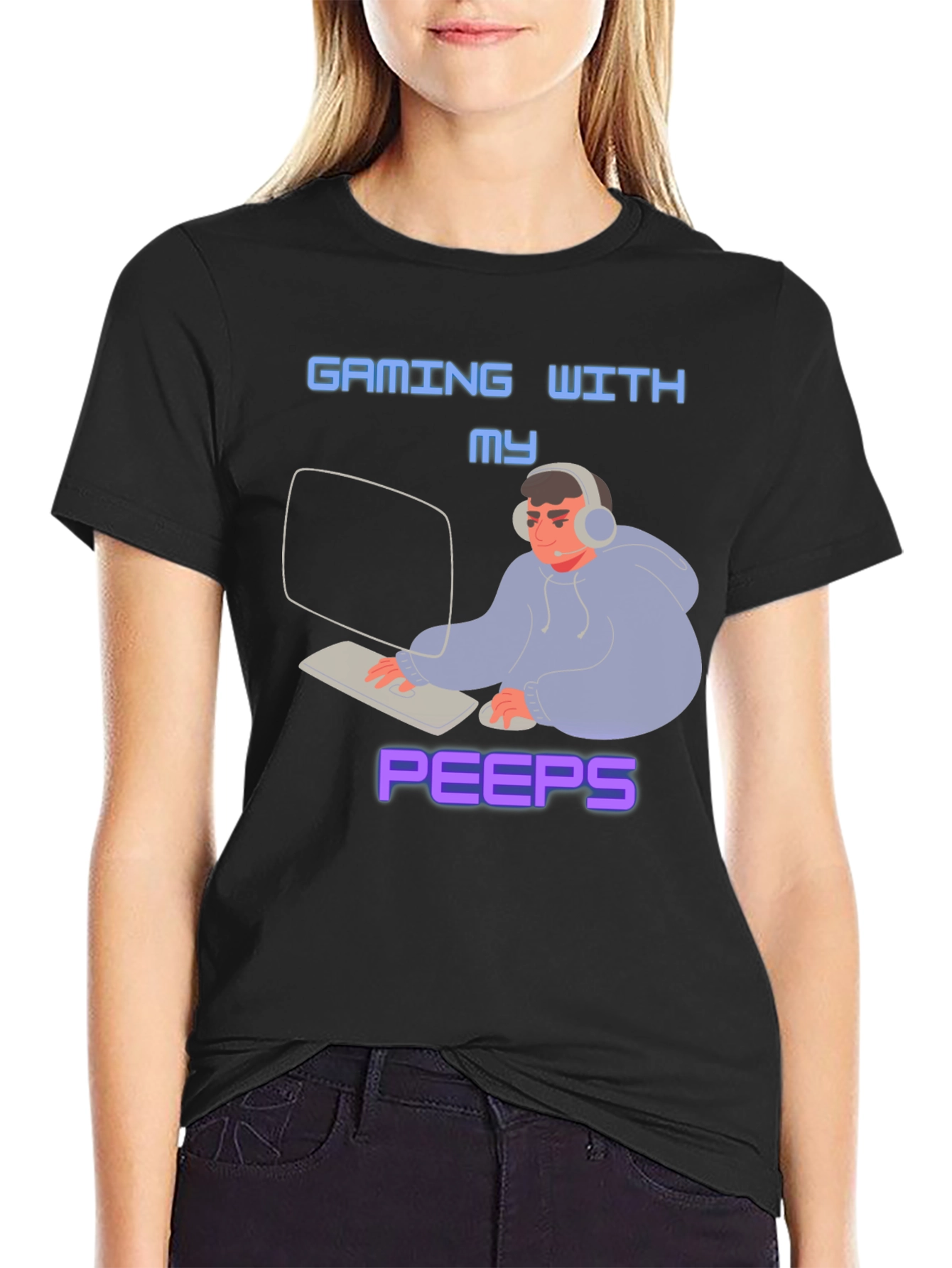 Gaming with my Peeps Graphic T-Shirt