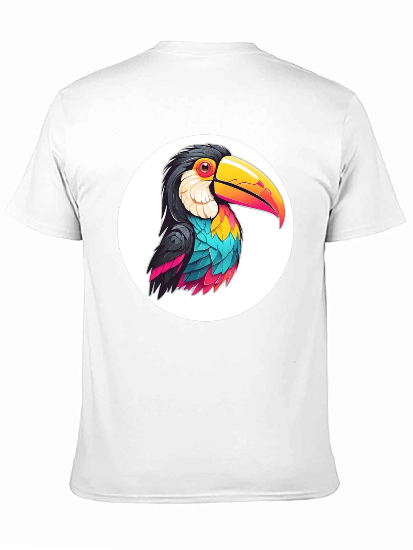 Toucan Graphic Tee - Black Casual T-Shirt