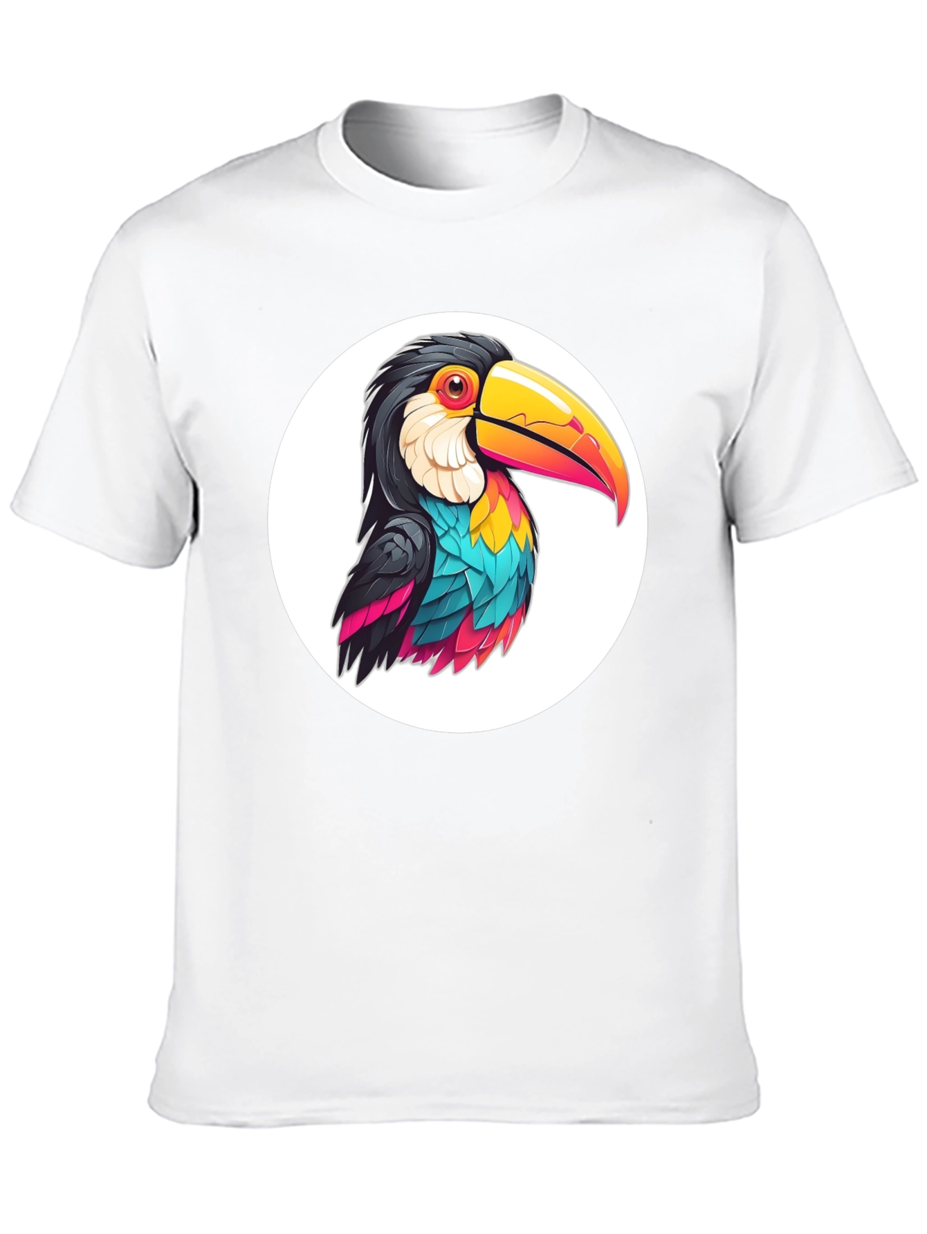 Toucan Graphic Tee - Black Casual T-Shirt