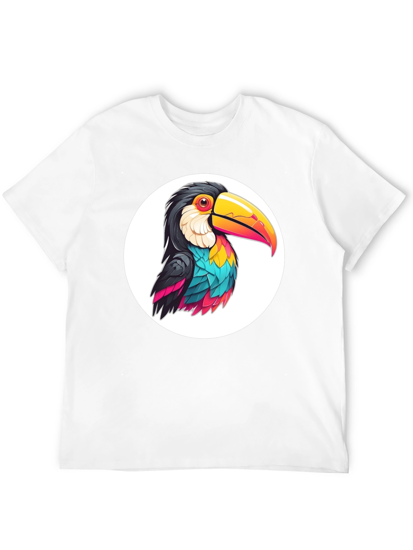 Toucan Graphic Tee - Black Casual T-Shirt