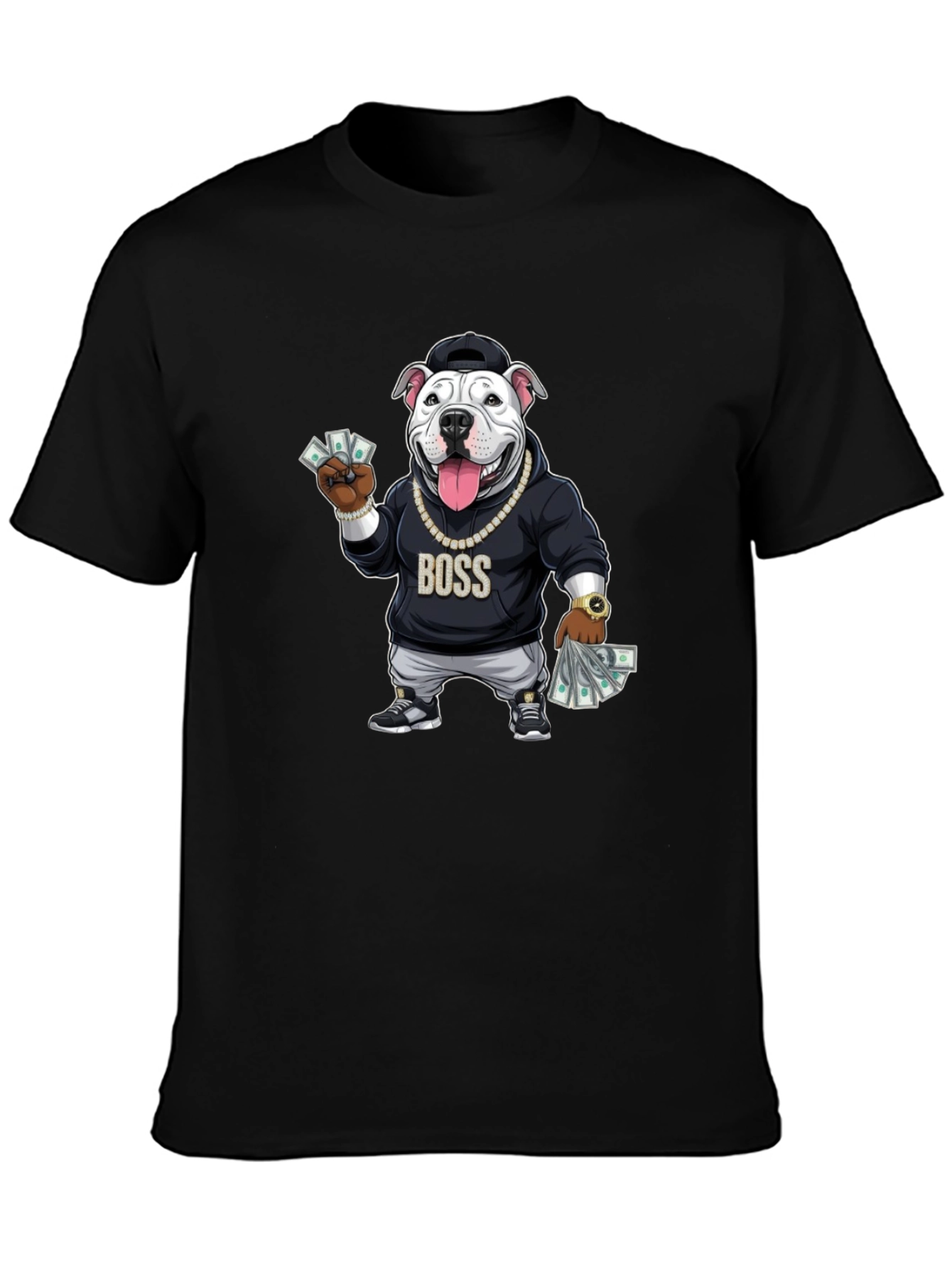 Boss Dog Graphic Black T-Shirt