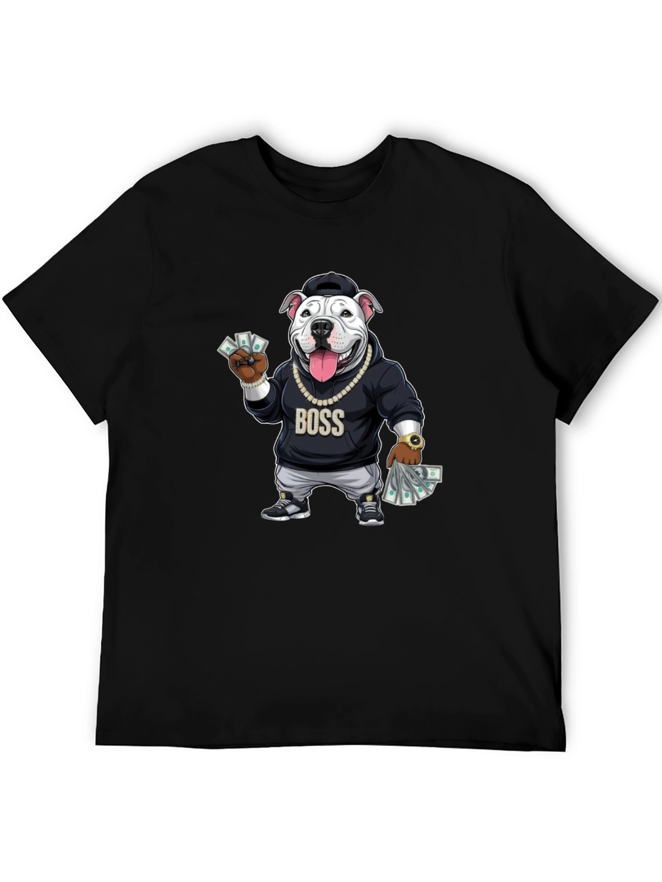 Boss Dog Graphic Black T-Shirt