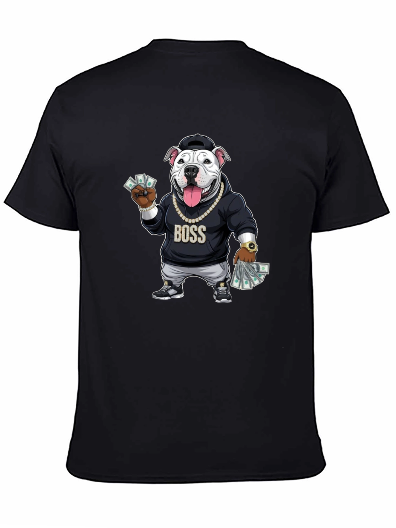 Boss Dog Graphic Black T-Shirt