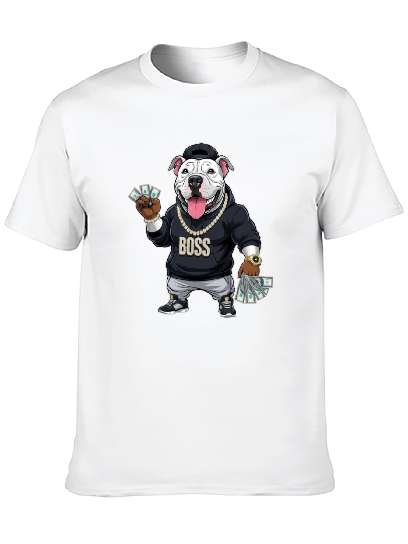 Boss Dog Graphic Black T-Shirt