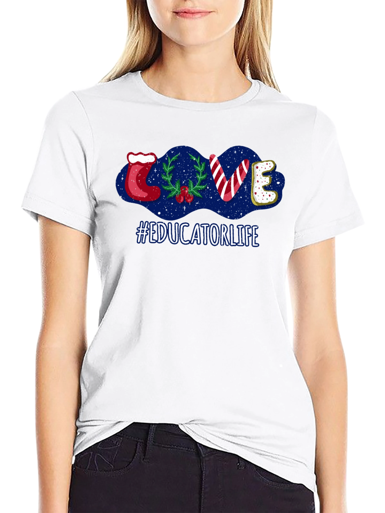 Educator Life Christmas LOVE T-Shirt