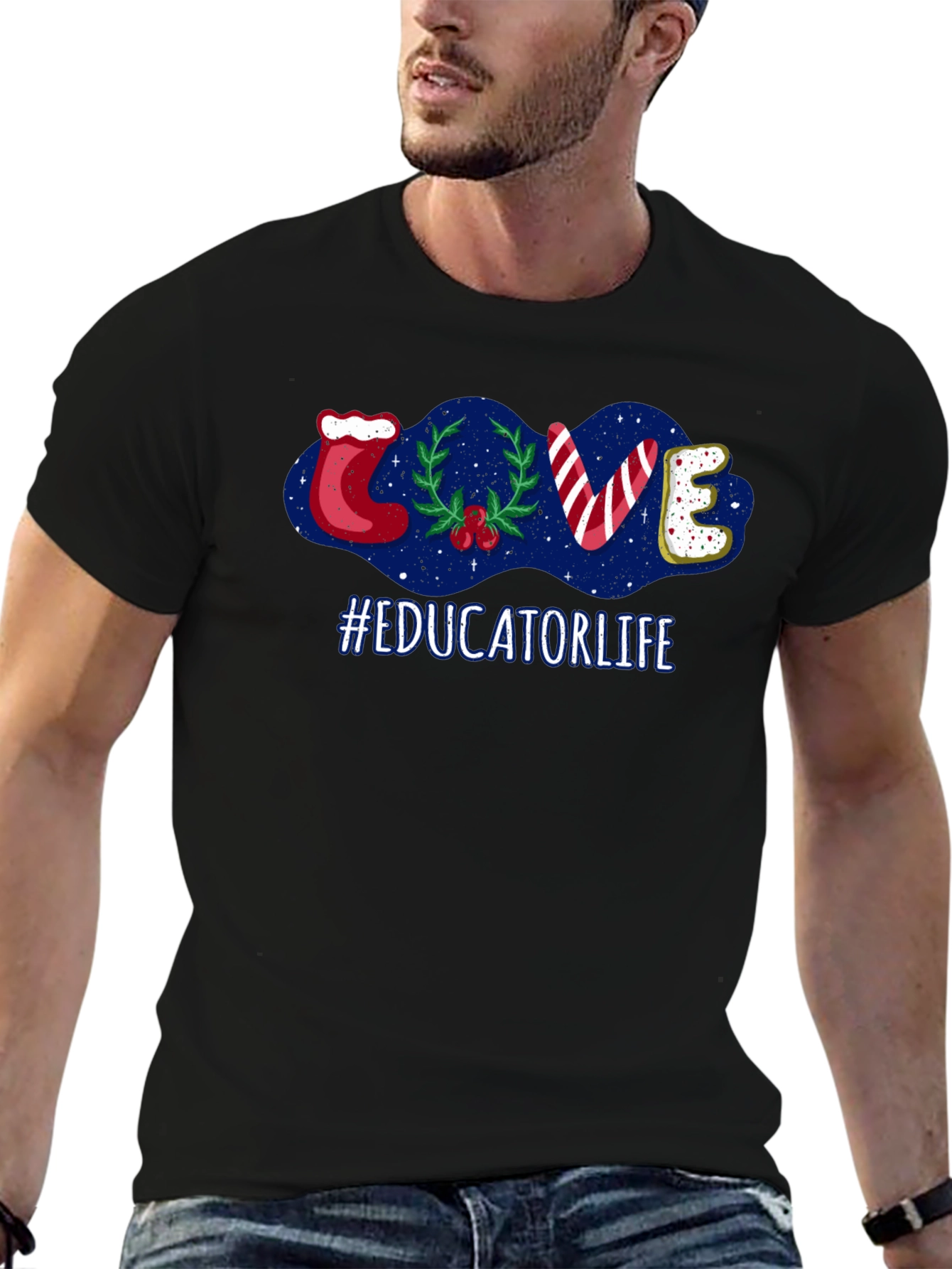 Educator Life Christmas LOVE T-Shirt