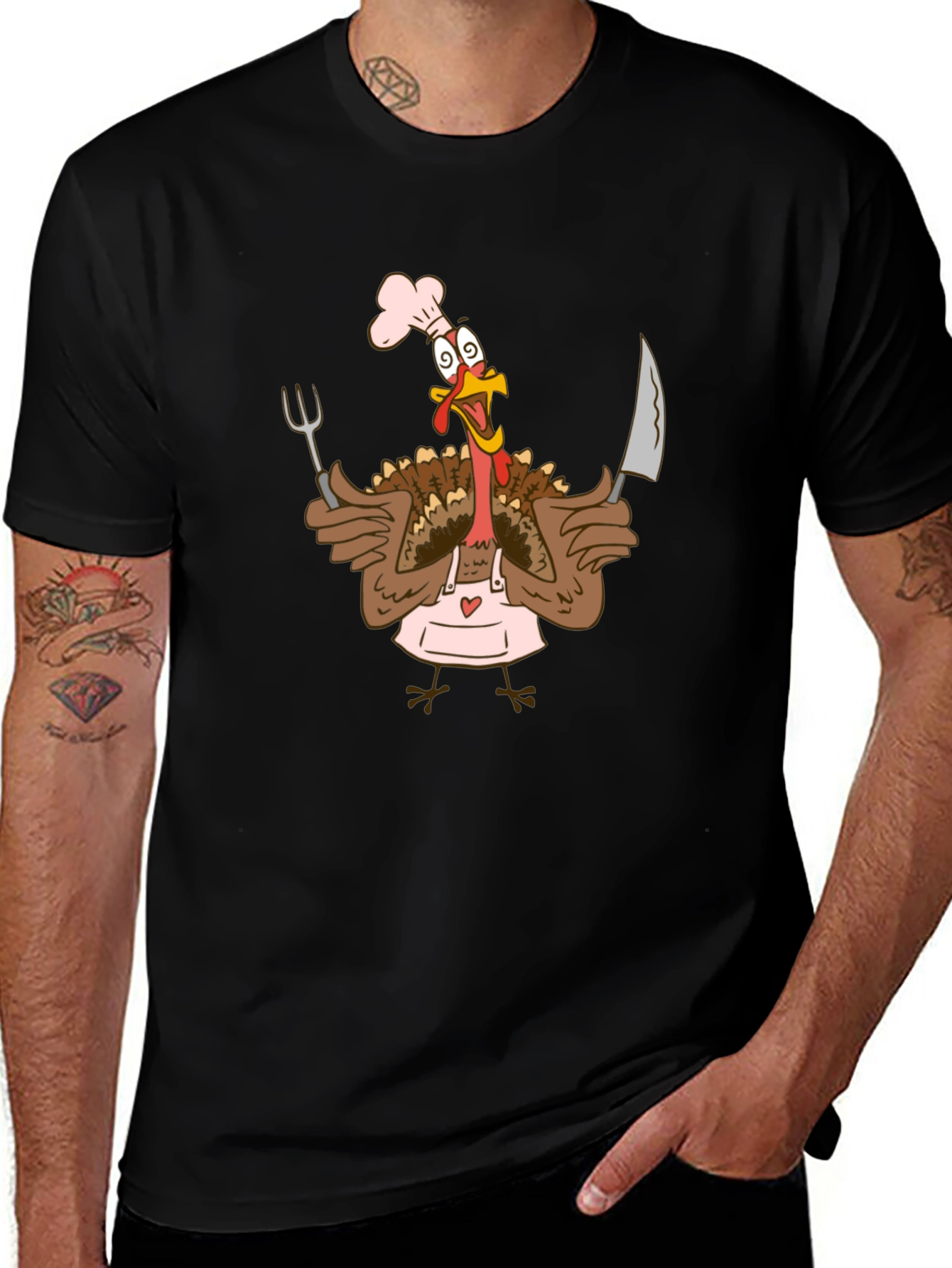 Chef Turkey T-Shirt - Thanksgiving Humor