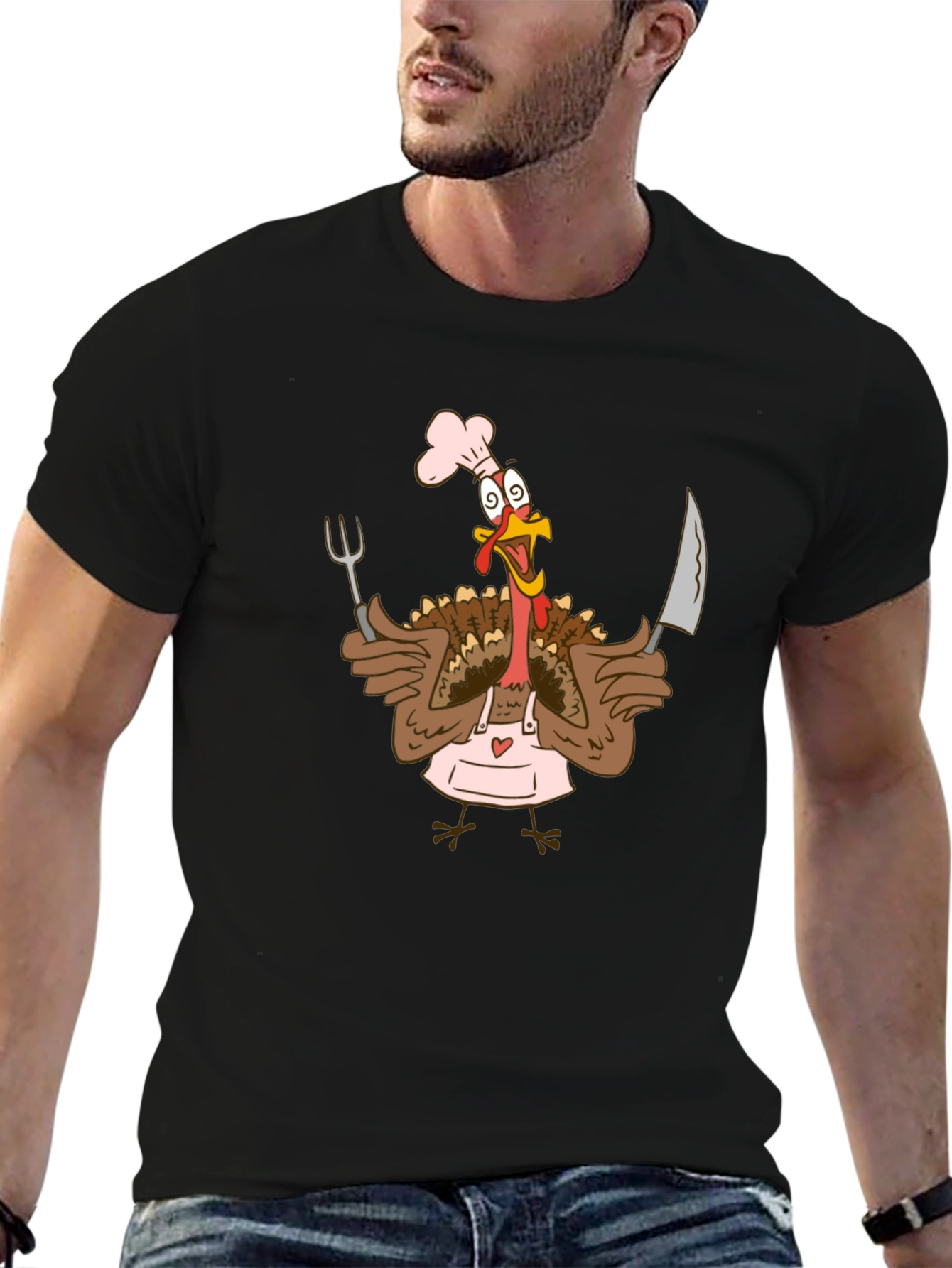 Chef Turkey T-Shirt - Thanksgiving Humor