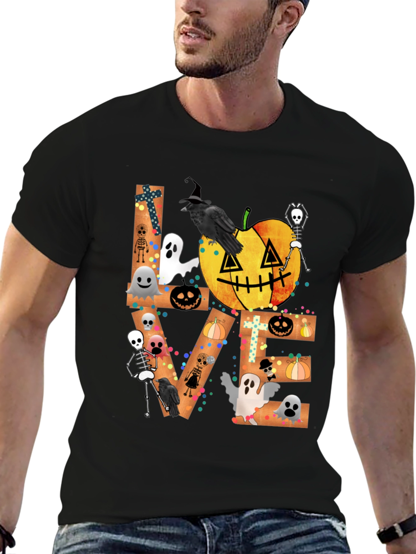 Halloween LOVE Graphic Tee