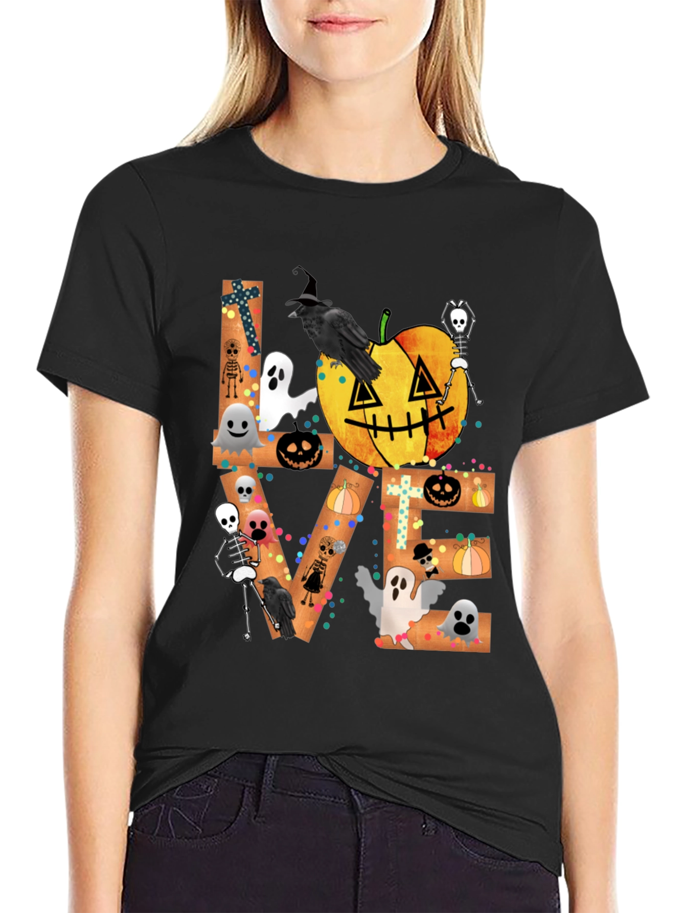 Halloween LOVE Graphic Tee