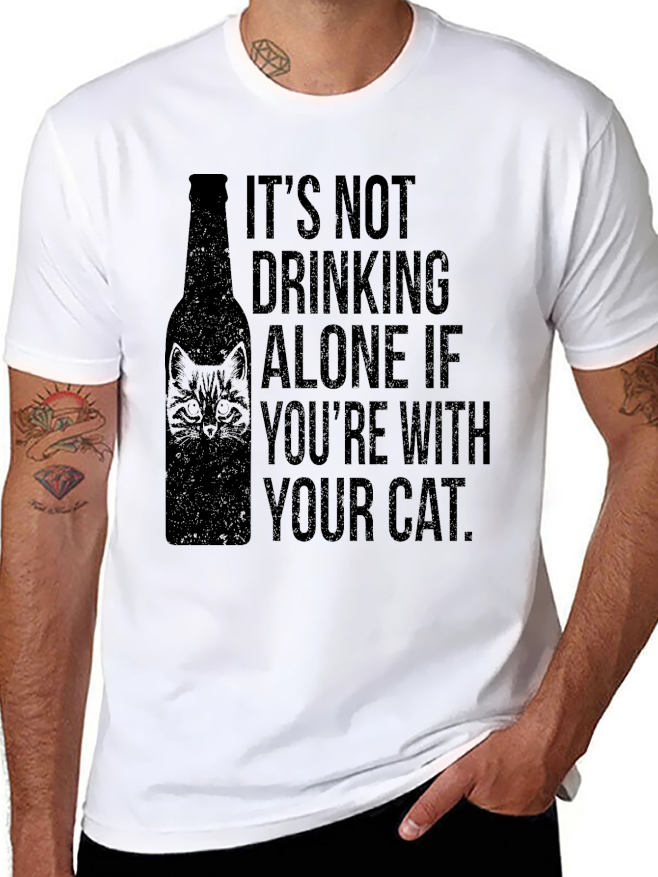 Drinking With Your Cat T-Shirt