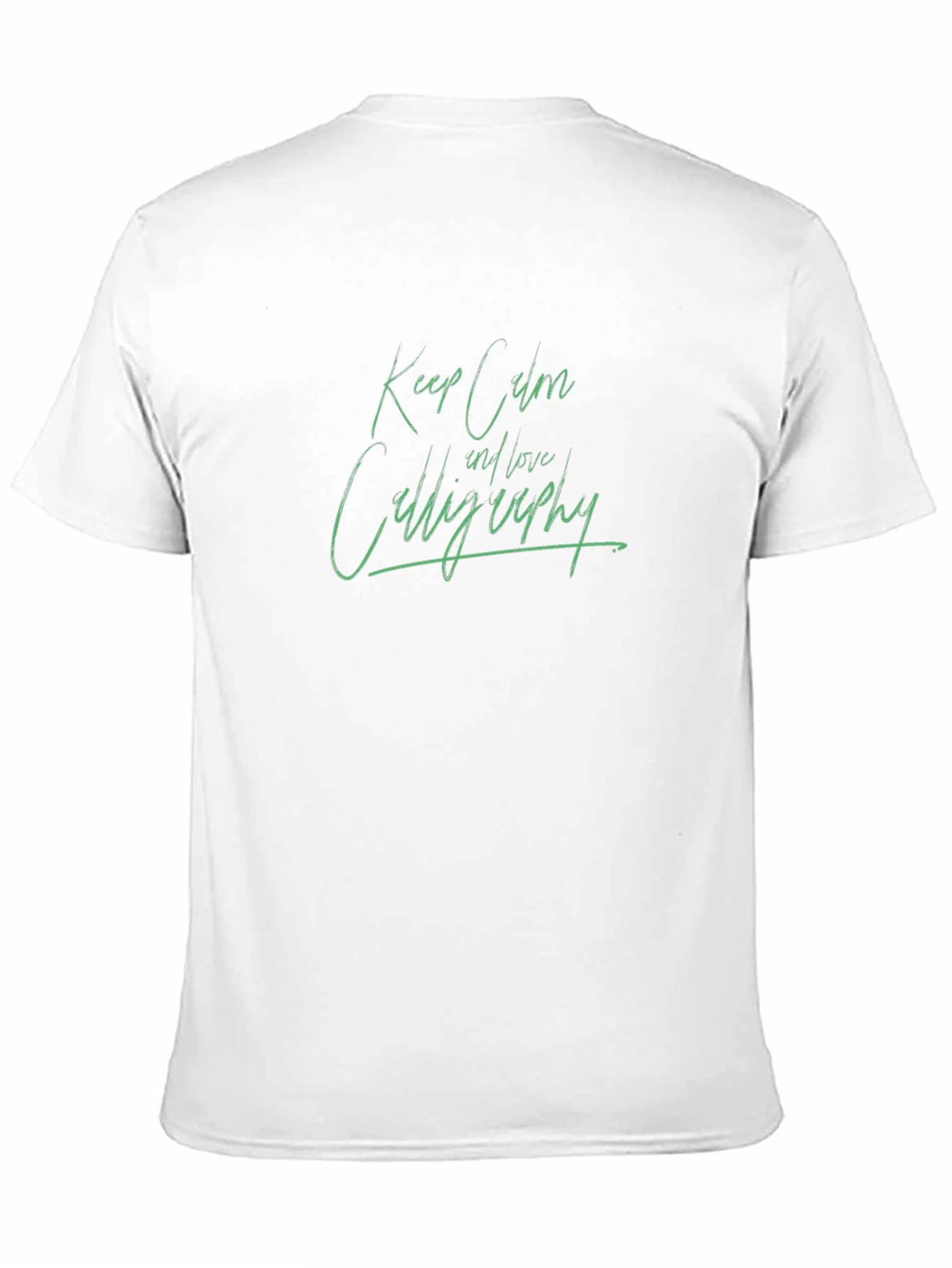 Keep Calm and Love Calligraphy Black T-Shirt