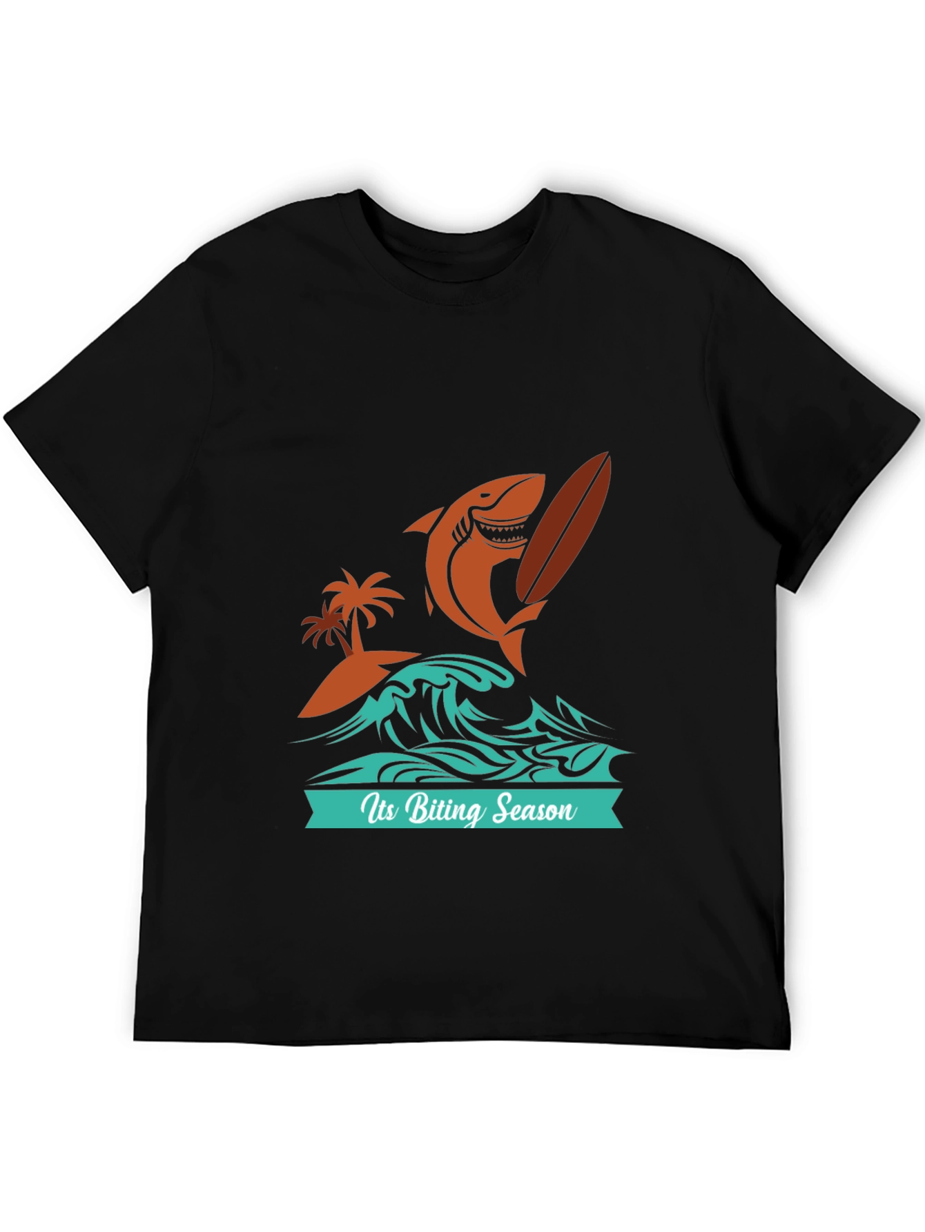 Biting Season Shark Surfer Tee