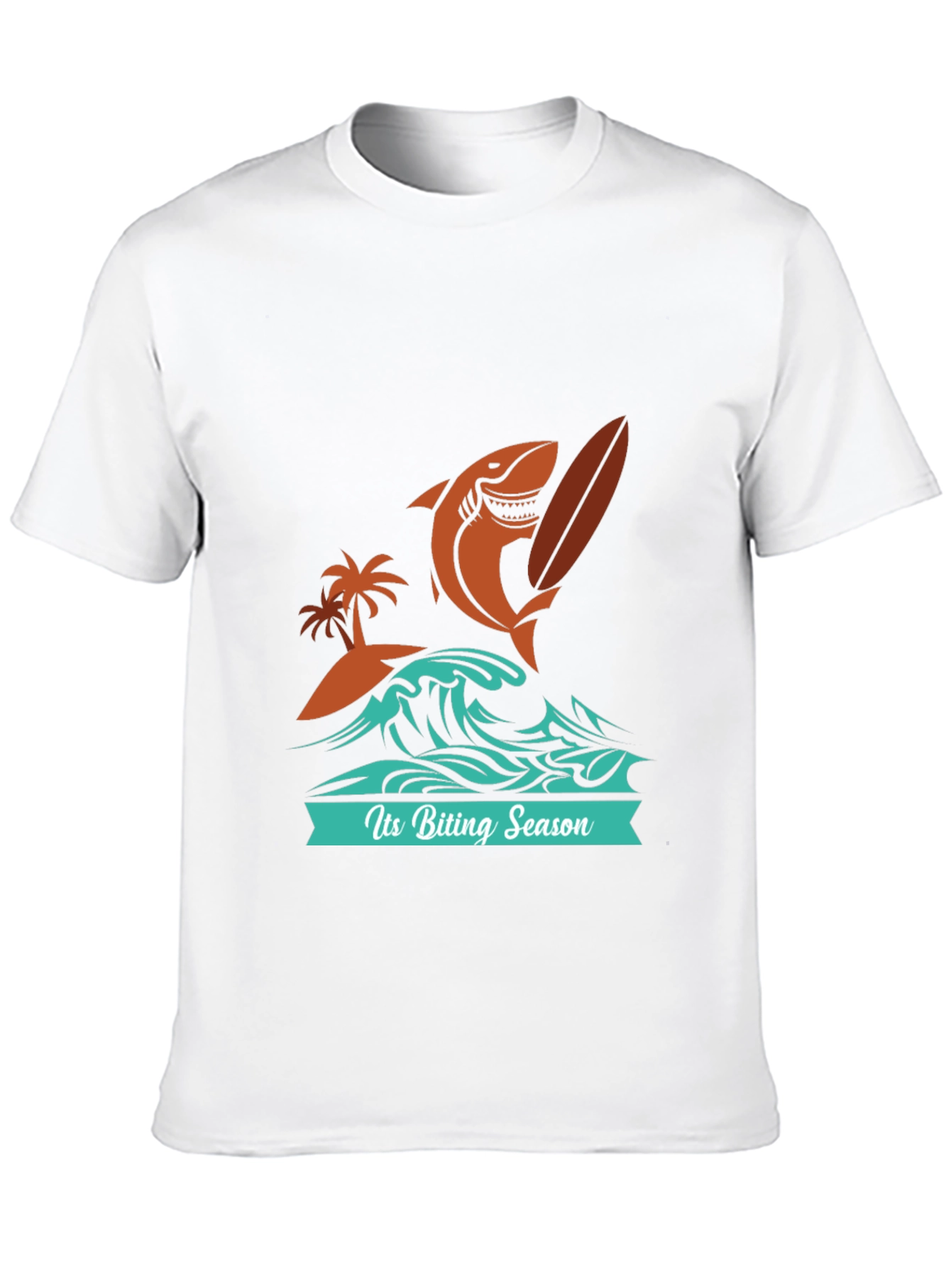 Biting Season Shark Surfer Tee