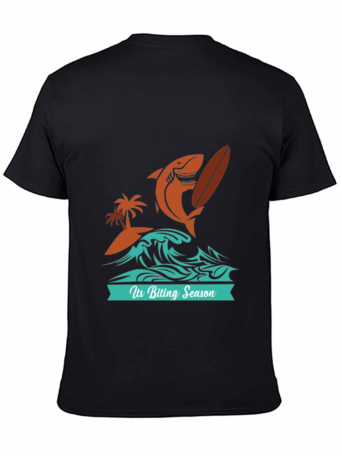 Biting Season Shark Surfer Tee