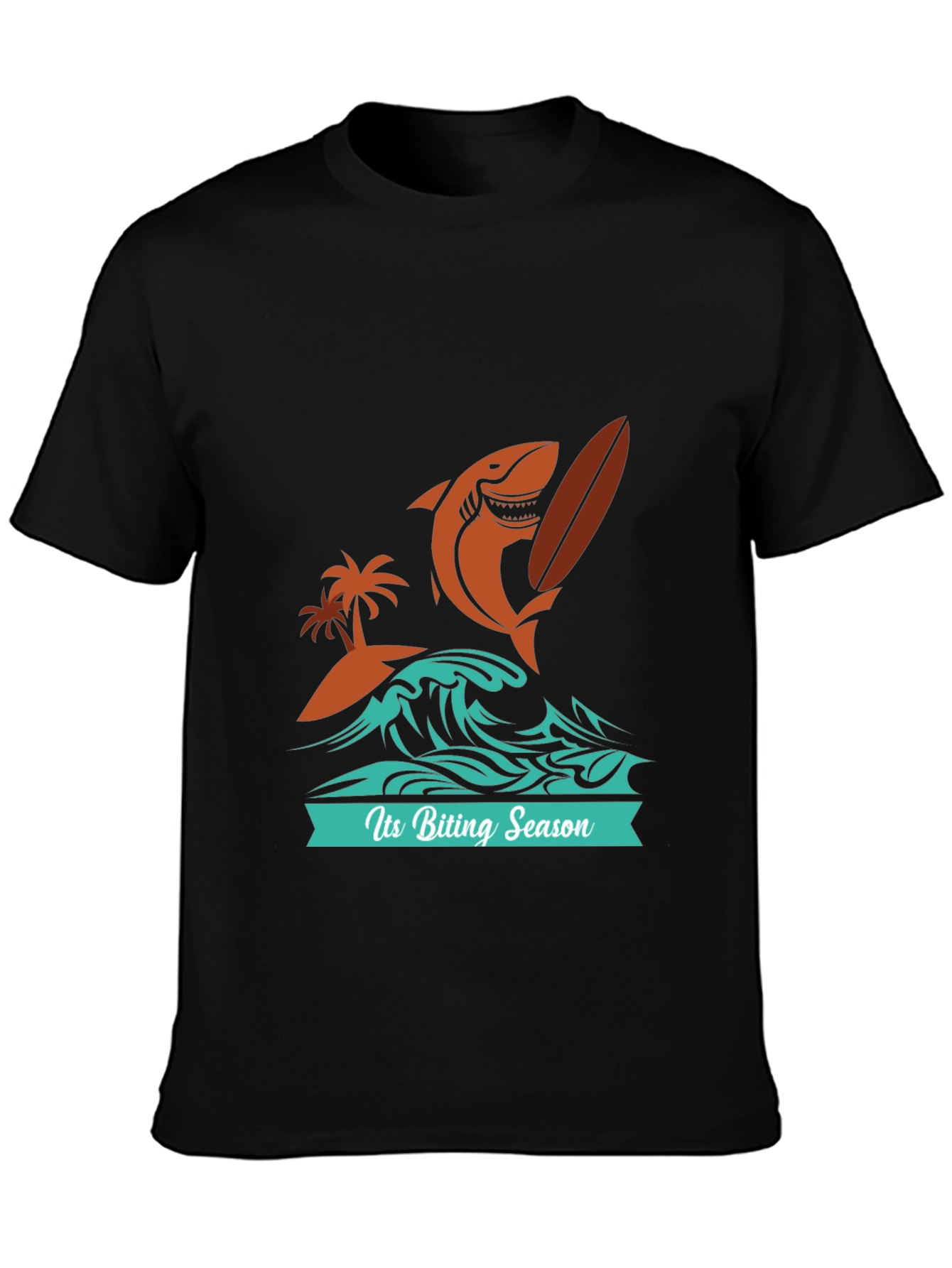 Biting Season Shark Surfer Tee