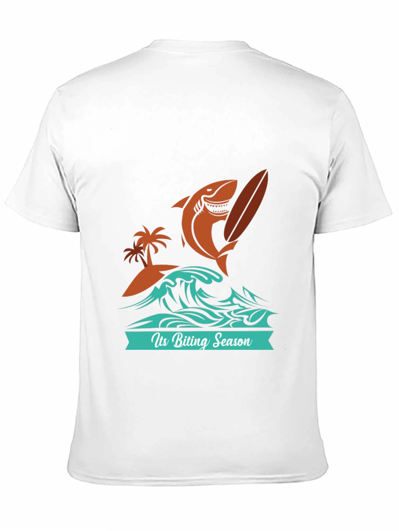Biting Season Shark Surfer Tee