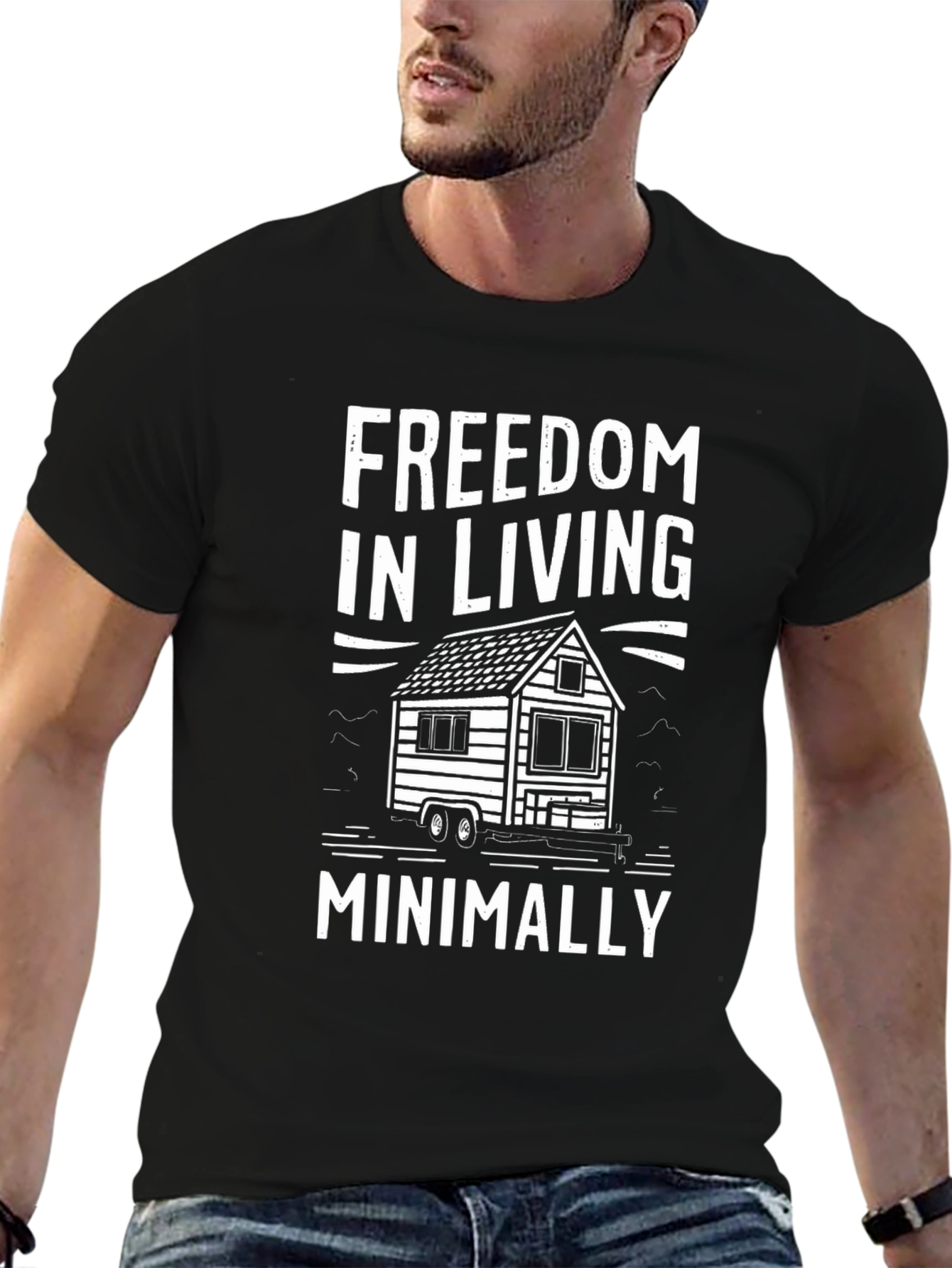 Freedom Living Minimally Tee - Tiny House Design