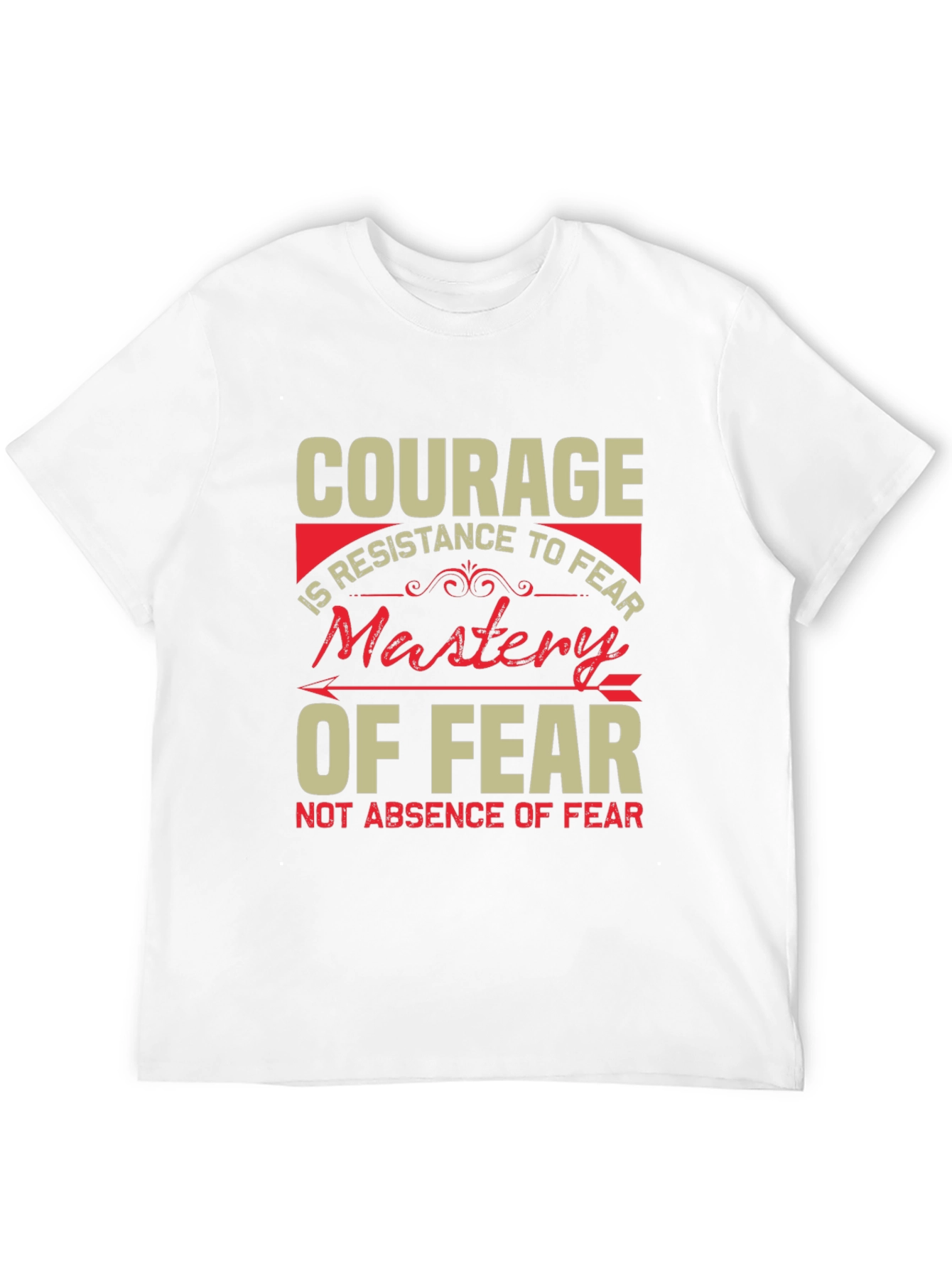 Courage Mastery of Fear Graphic Tee - Black