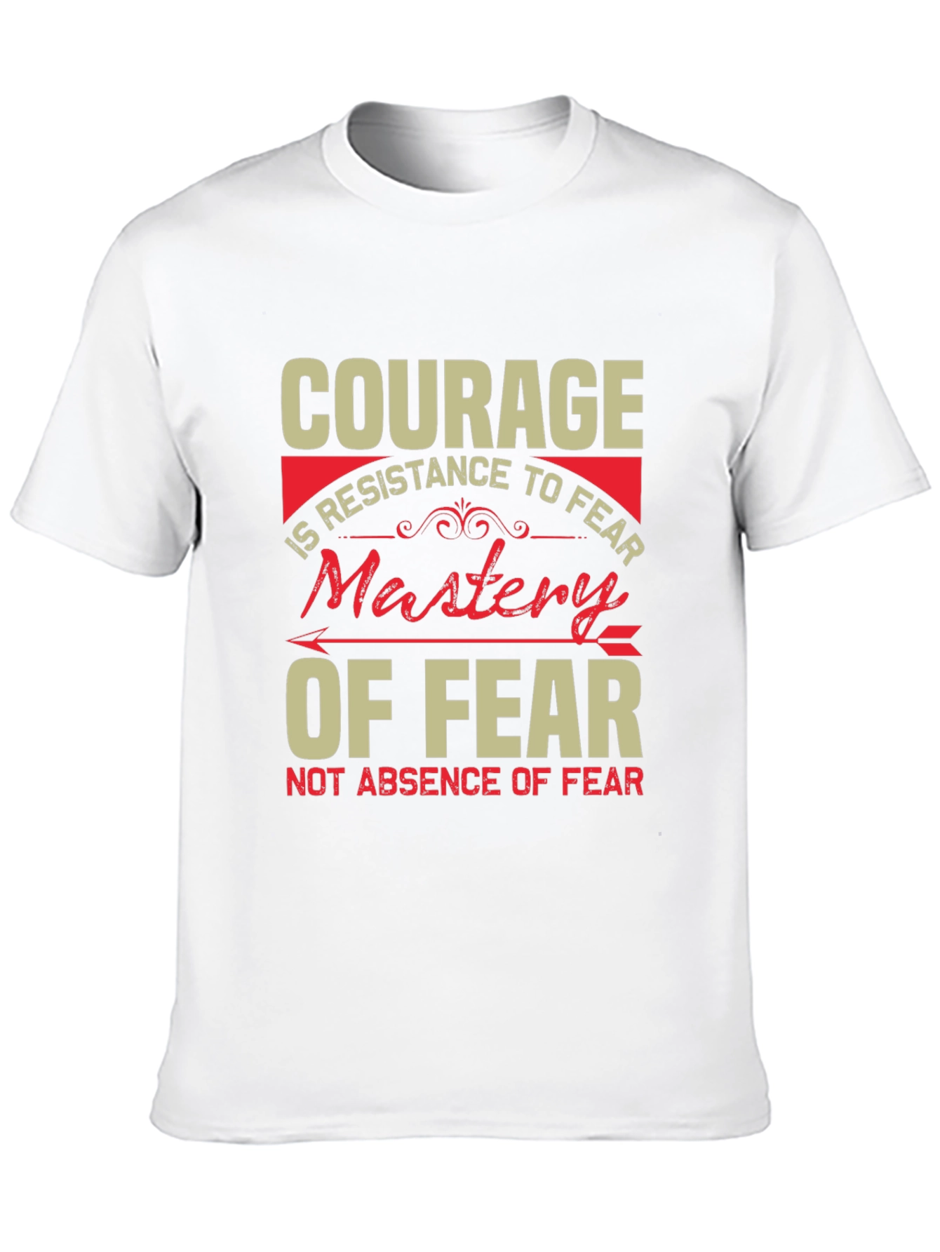 Courage Mastery of Fear Graphic Tee - Black