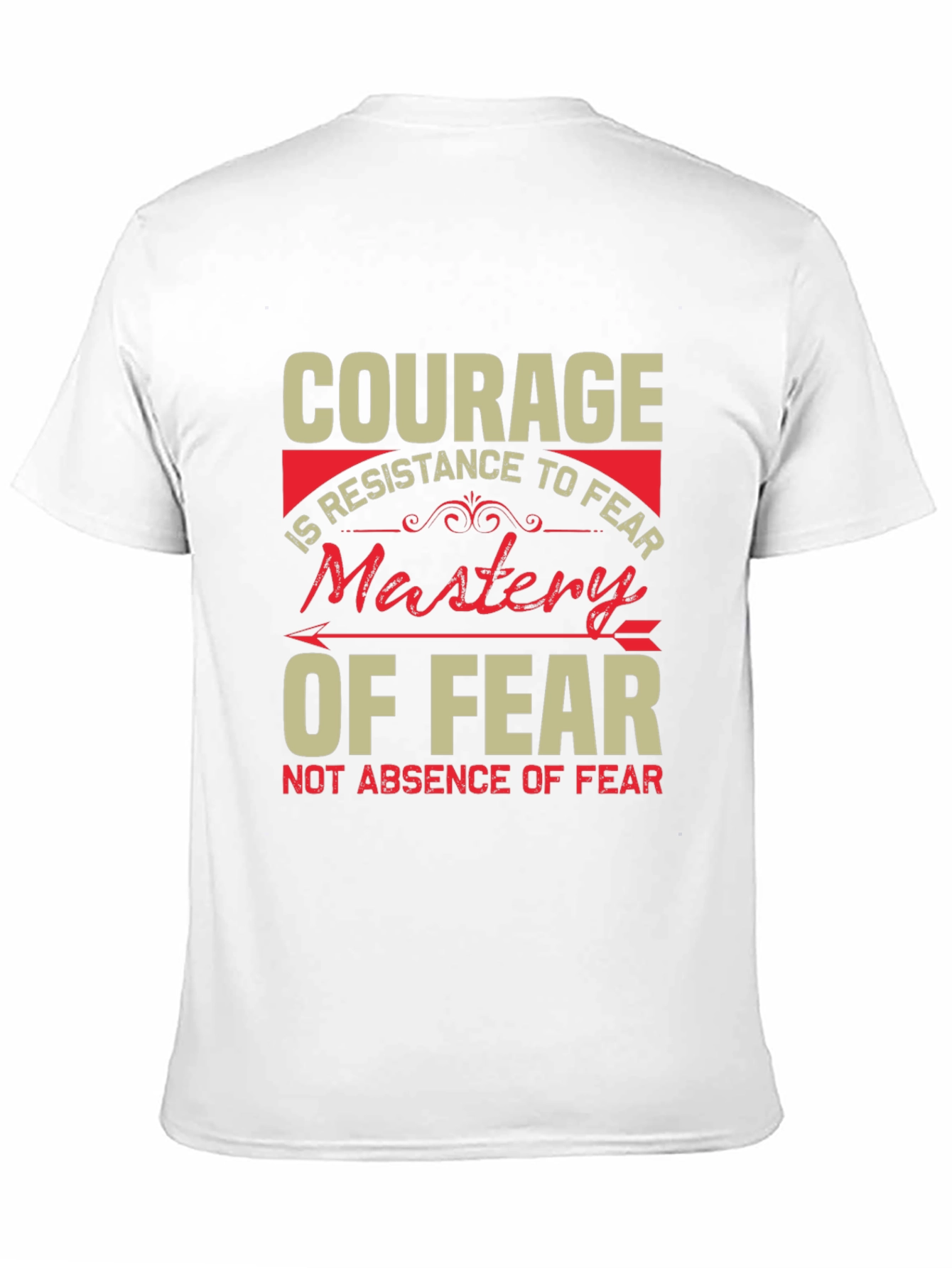 Courage Mastery of Fear Graphic Tee - Black