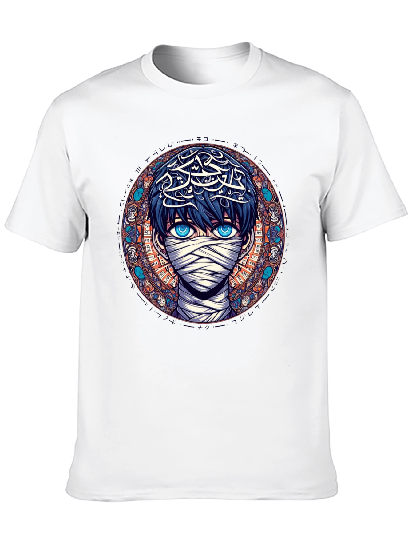 Anime Mummy Graphic Tee - Stylish Black T-Shirt