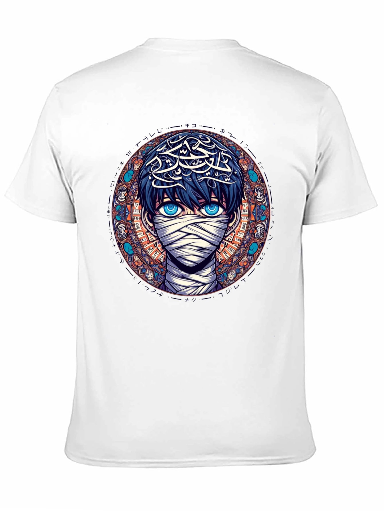 Anime Mummy Graphic Tee - Stylish Black T-Shirt
