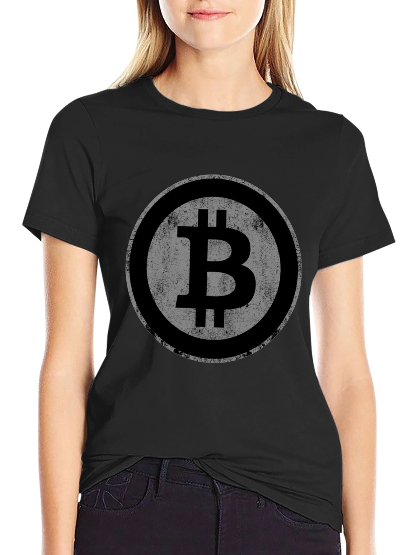 Bitcoin Logo Graphic Tee - Crypto Currency Shirt