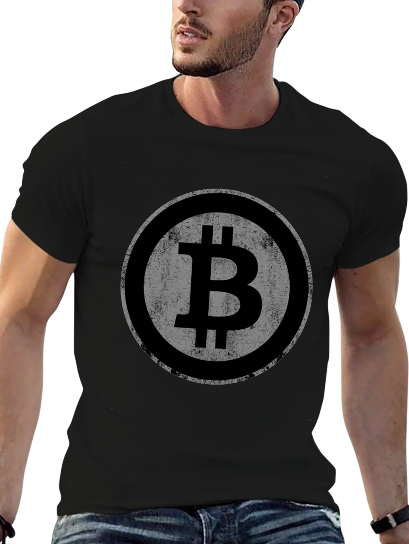 Bitcoin Logo Graphic Tee - Crypto Currency Shirt
