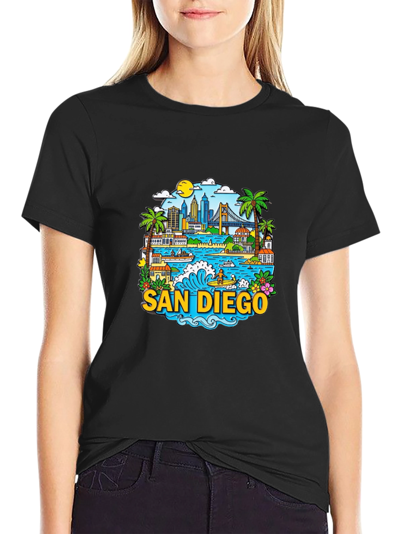 San Diego Graphic T-Shirt - Cityscape Tee