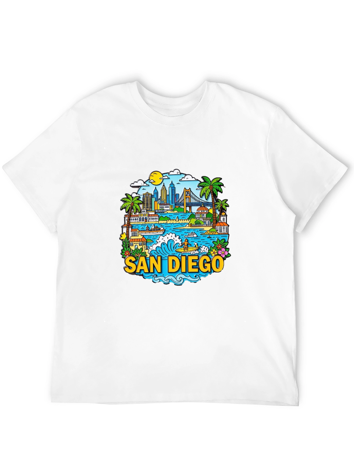 San Diego Graphic T-Shirt - Cityscape Tee