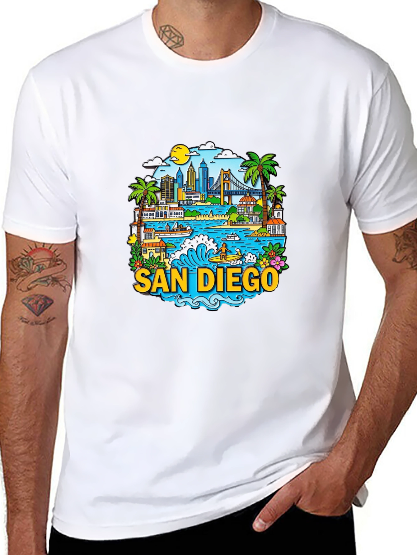 San Diego Graphic T-Shirt - Cityscape Tee