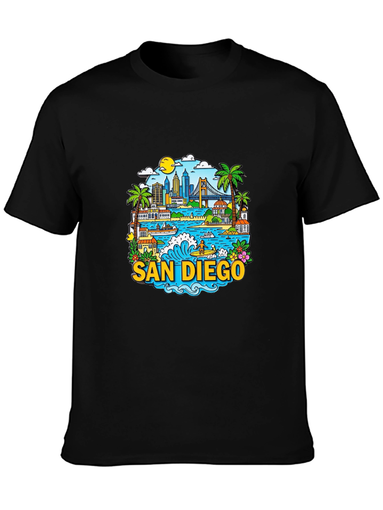 San Diego Graphic T-Shirt - Cityscape Tee