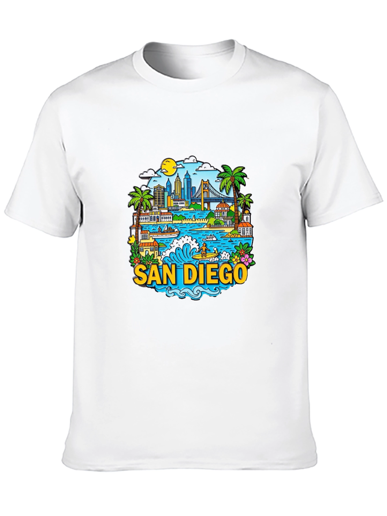 San Diego Graphic T-Shirt - Cityscape Tee