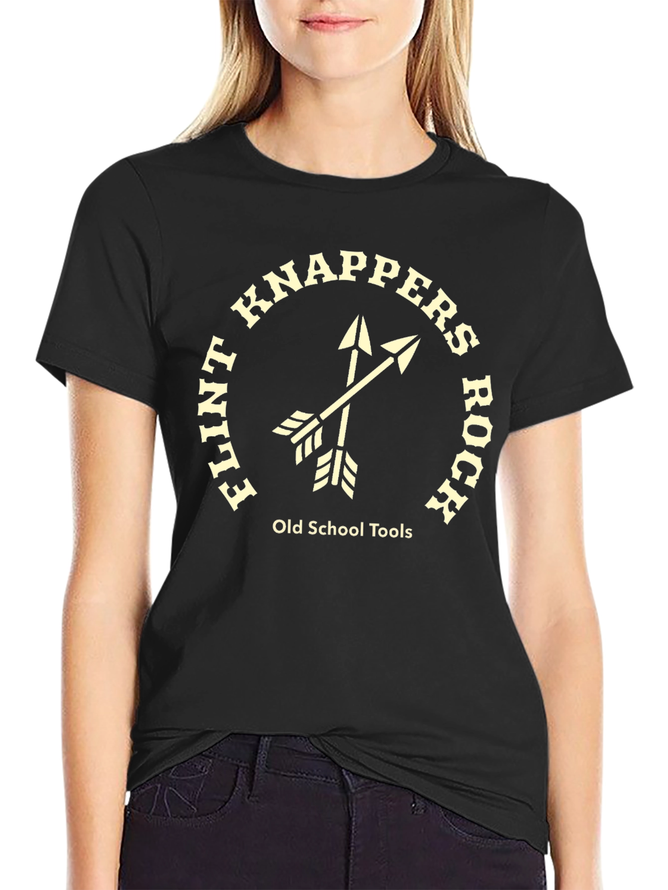 Flint Knappers Rock T-Shirt - Old School Tools Tee