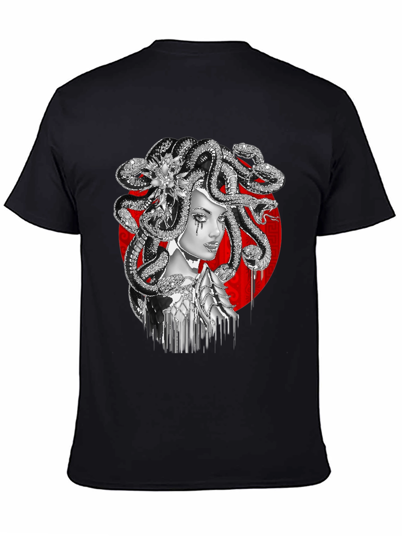 Medusa Graphic Tee - Black Fashion T-Shirt