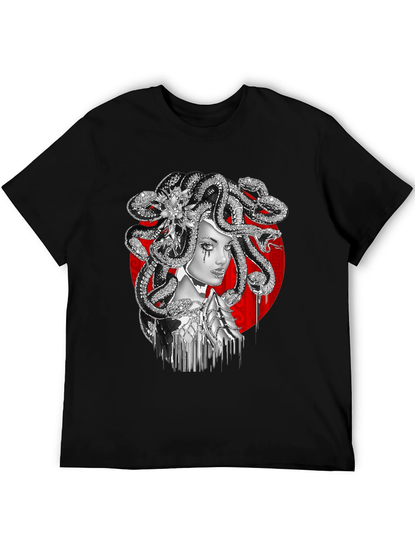 Medusa Graphic Tee - Black Fashion T-Shirt
