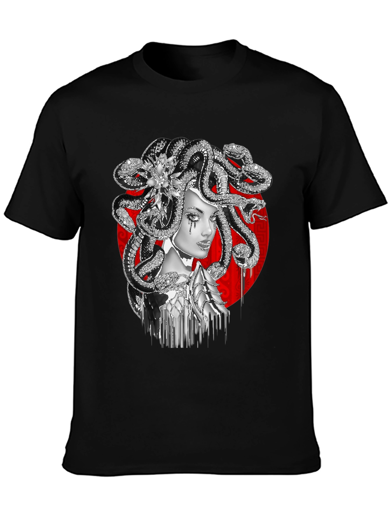 Medusa Graphic Tee - Black Fashion T-Shirt