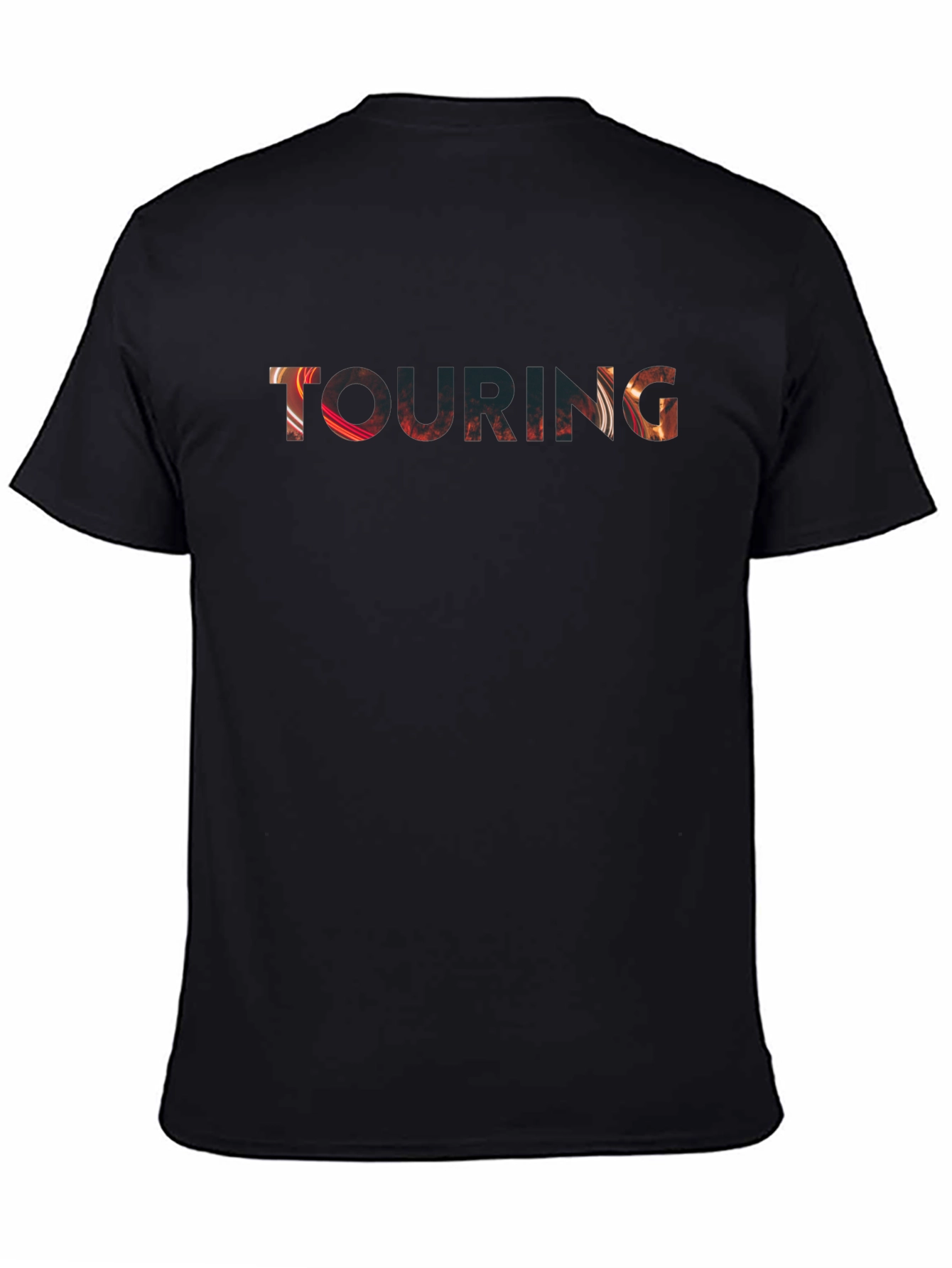 Touring Graphic Print Black T-Shirt