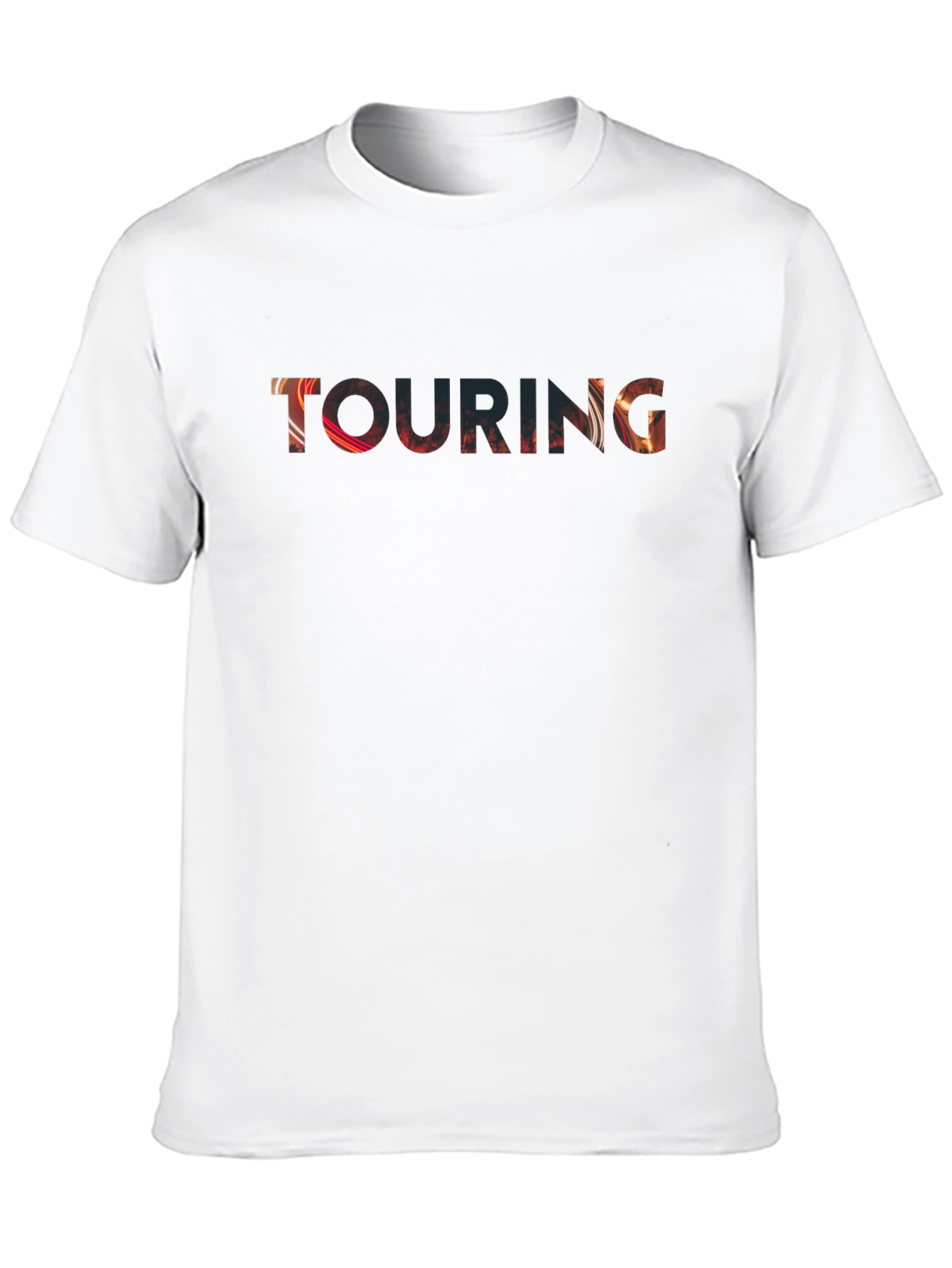 Touring Graphic Print Black T-Shirt