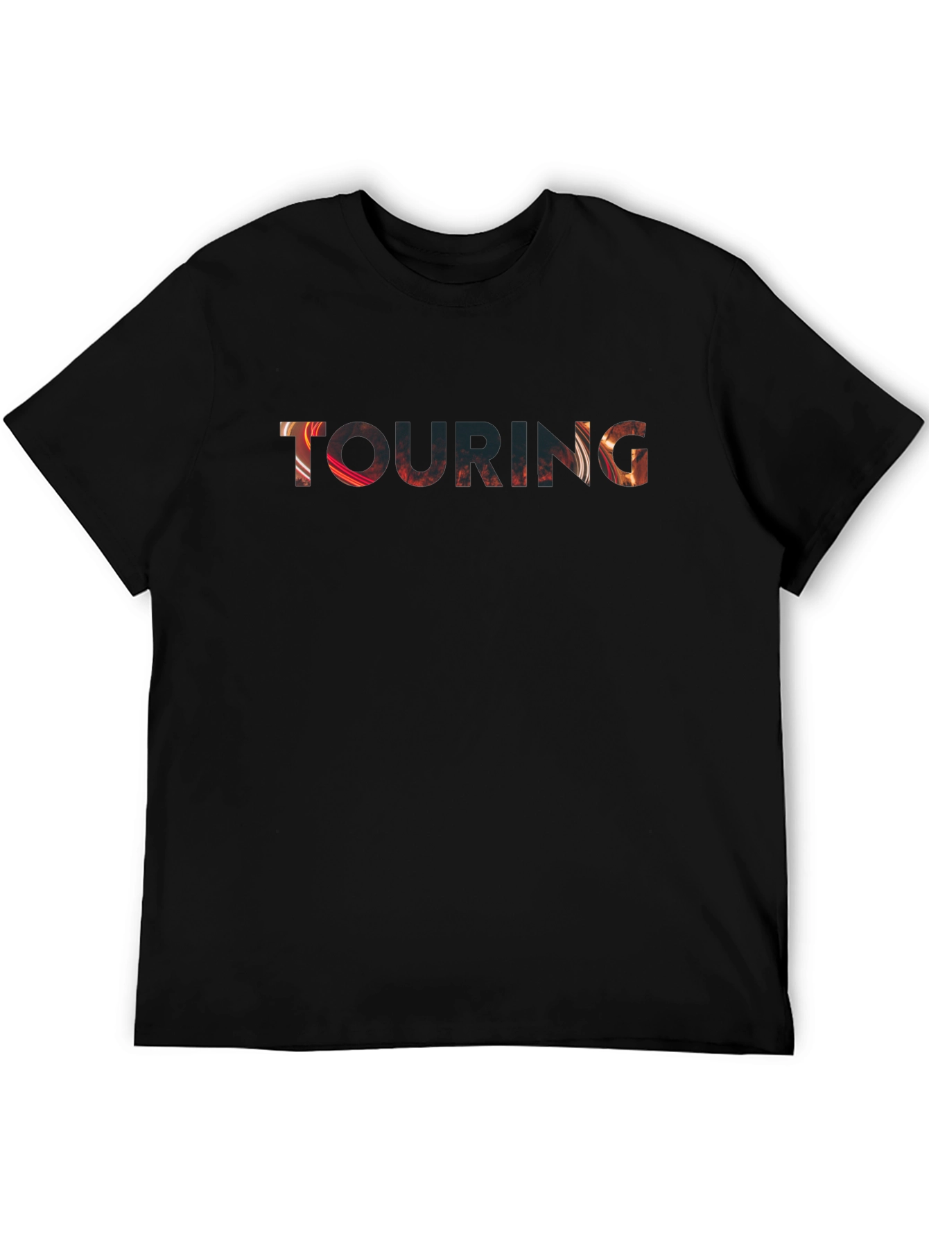 Touring Graphic Print Black T-Shirt