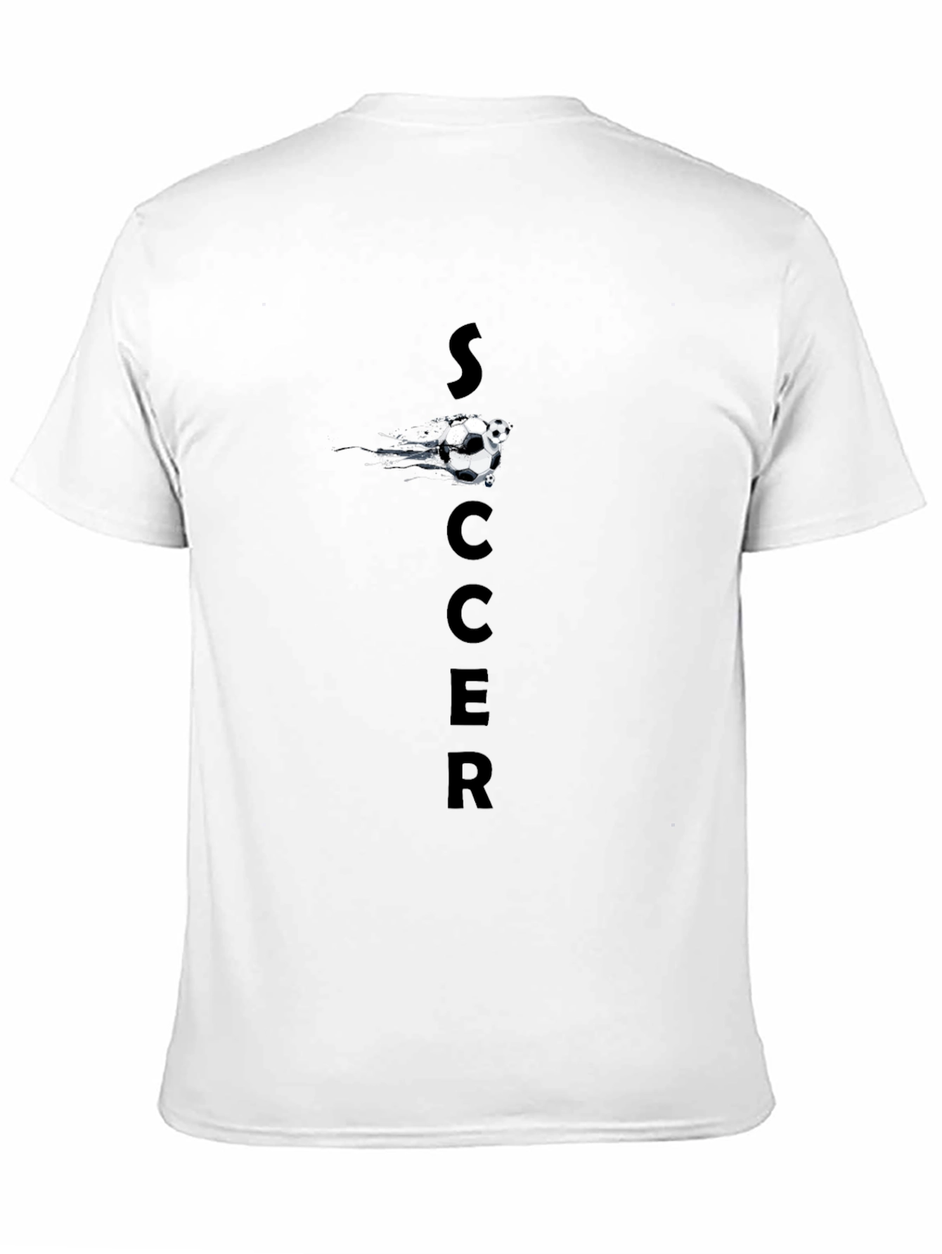 Soccer Graphic Black T-Shirt