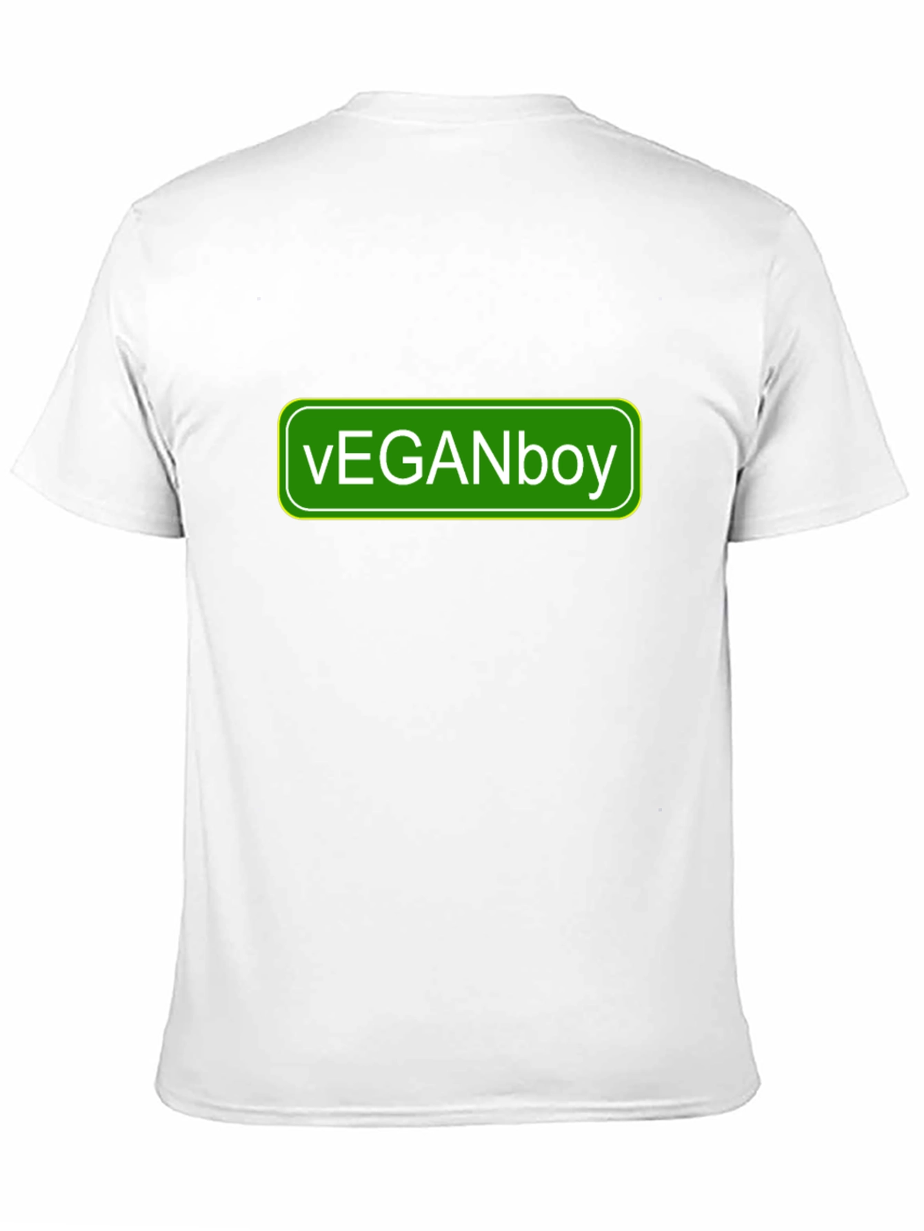 Vegan Boy Graphic Tee - Black Casual T-Shirt
