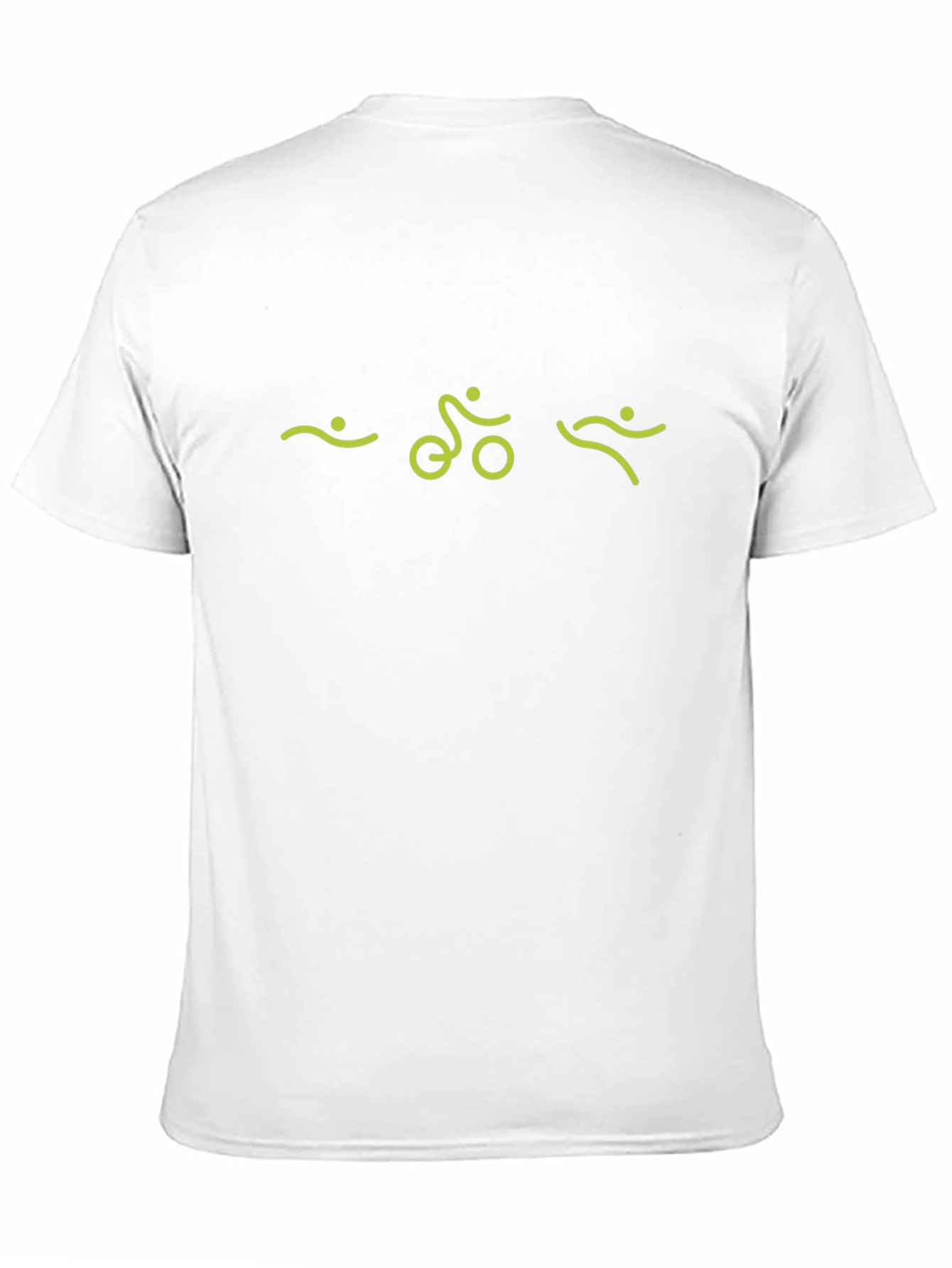 Triathlon Symbol Black T-Shirt for Athletes