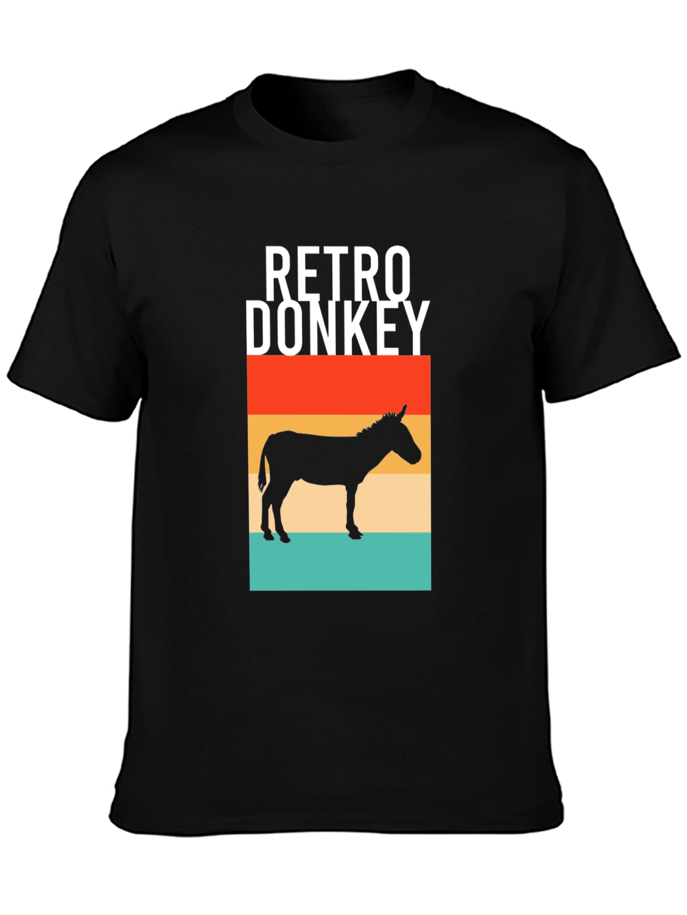 Retro Donkey T-Shirt - Unique Graphic Tee
